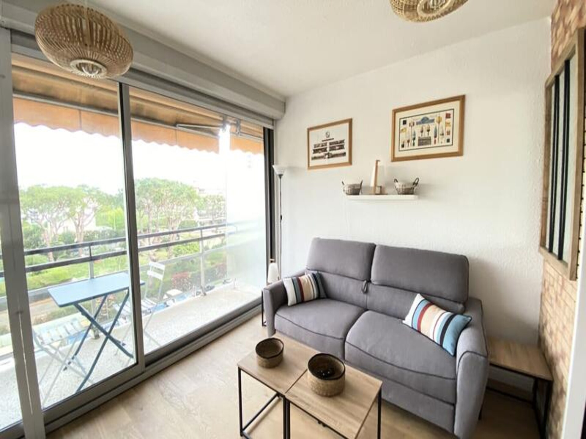Zonnige studio voor 4 bij de haven en het strand van Saint Laurent du Var - foto 2