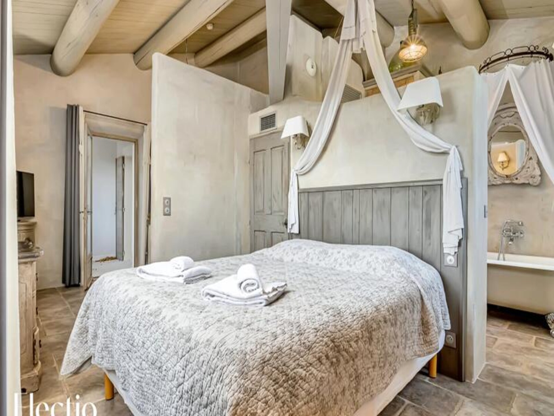 Romantisch appartement met panoramisch uitzicht in Oppède, Provence - foto 2