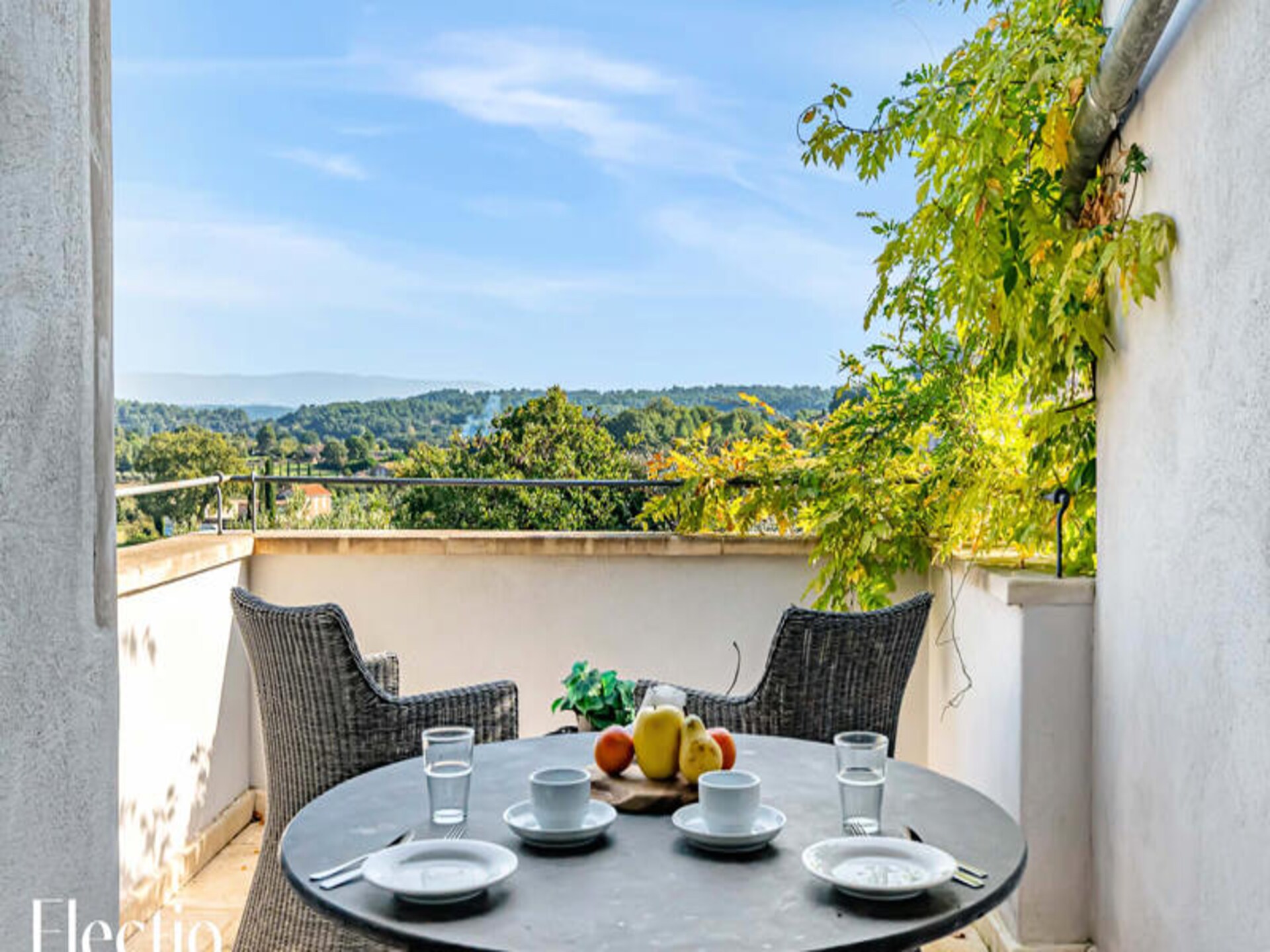 Romantisch appartement met panoramisch uitzicht in Oppède, Provence - foto 5