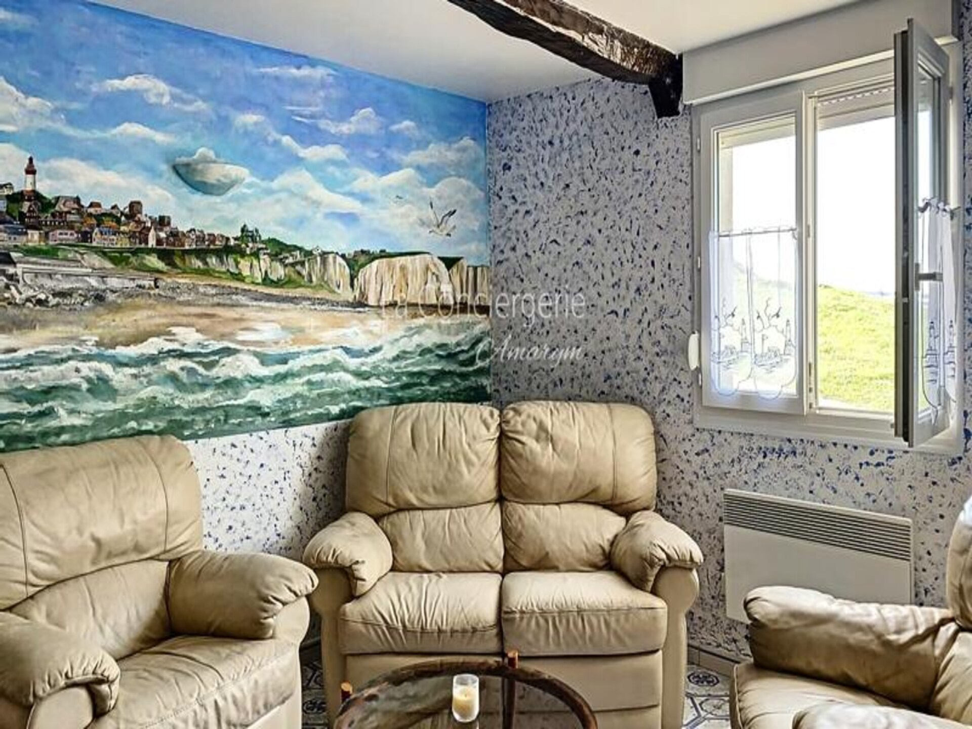 The Blue House: Vakantieappartement met zeezicht op de kliffen van Ault - foto 4