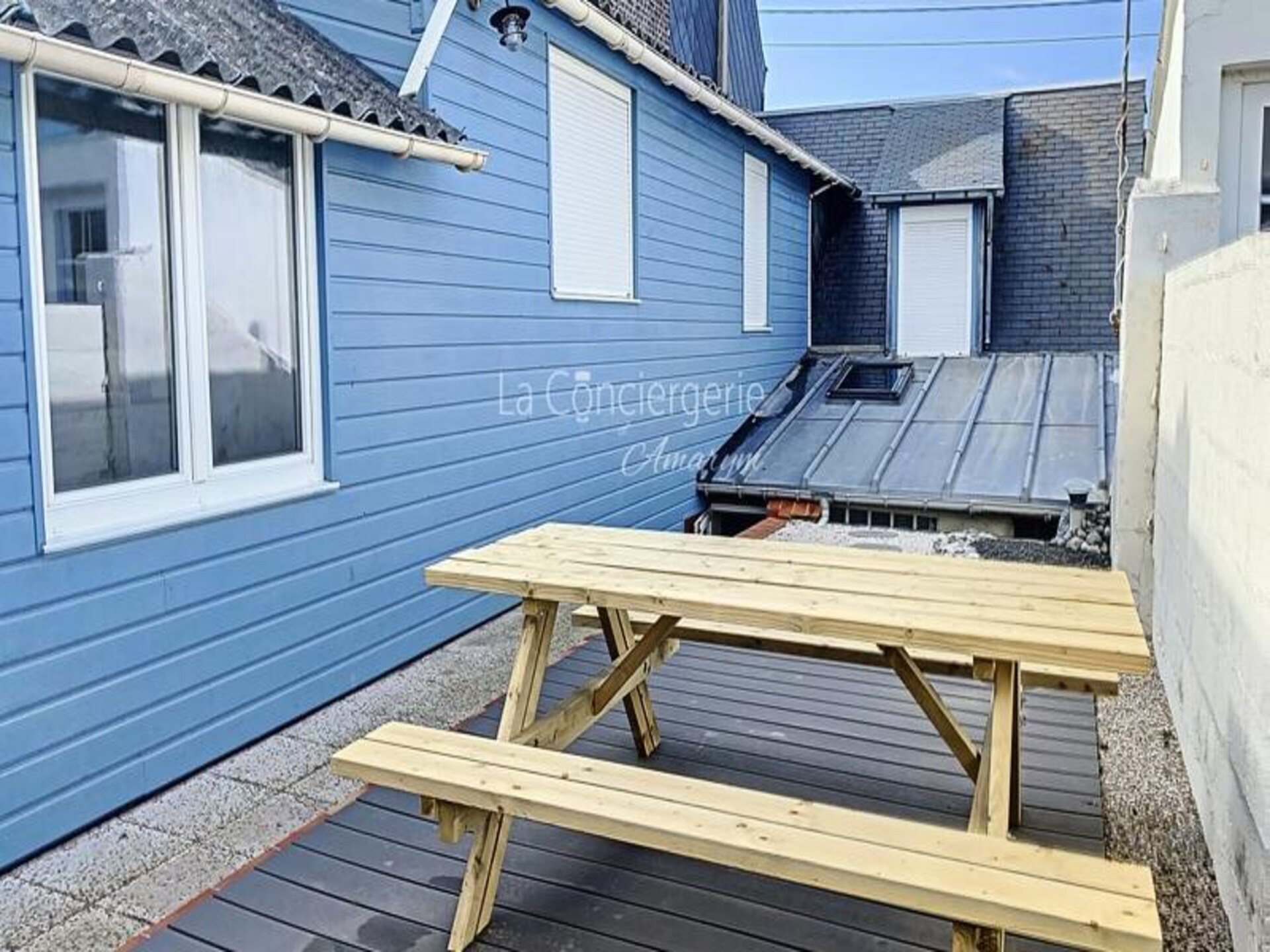The Blue House: Vakantieappartement met zeezicht op de kliffen van Ault - foto 8