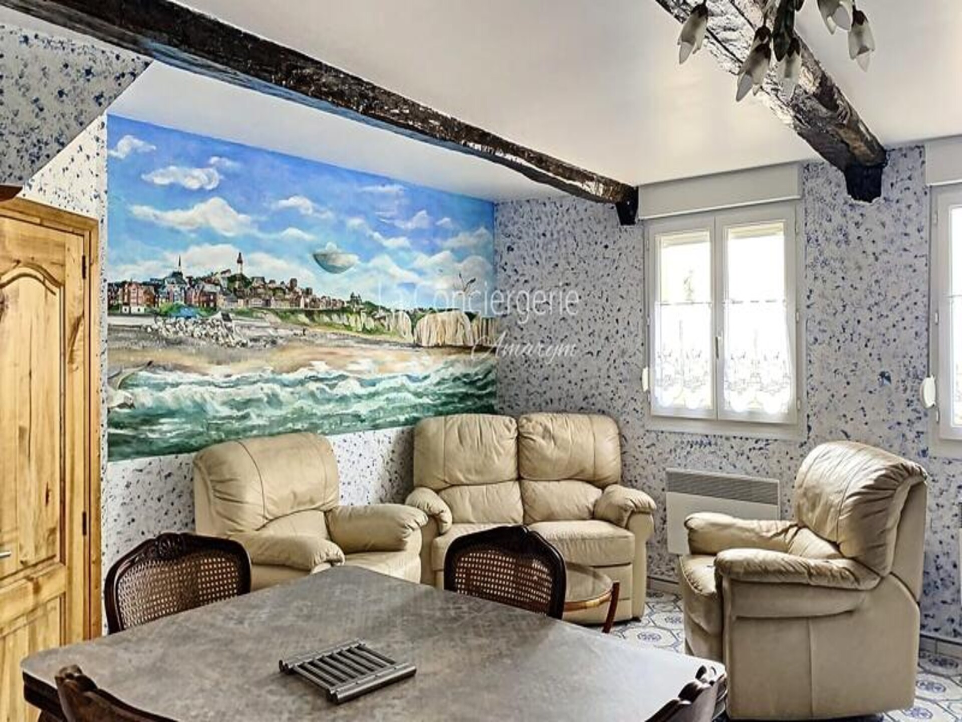 The Blue House: Vakantieappartement met zeezicht op de kliffen van Ault - foto 12