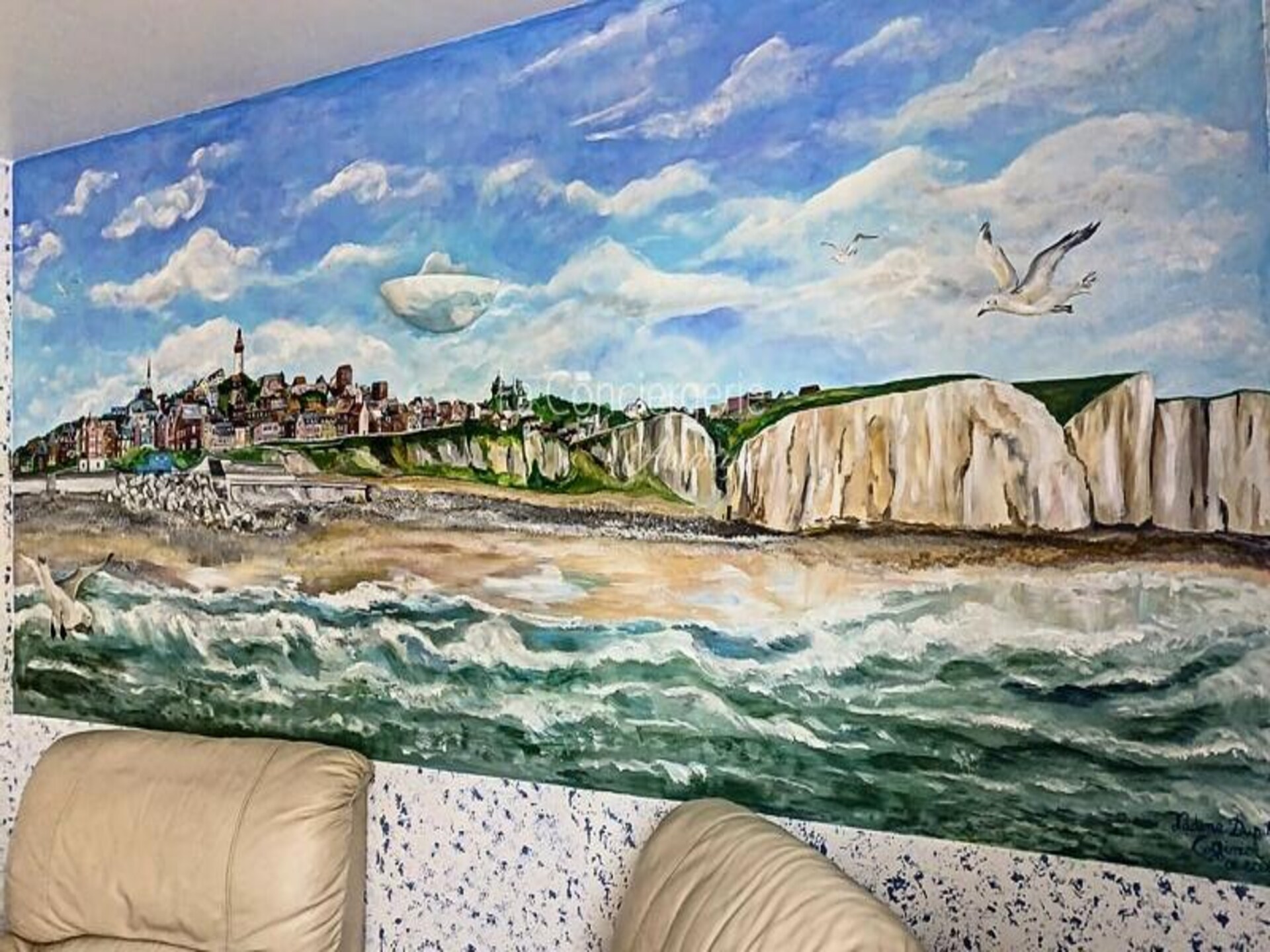 The Blue House: Vakantieappartement met zeezicht op de kliffen van Ault - foto 17