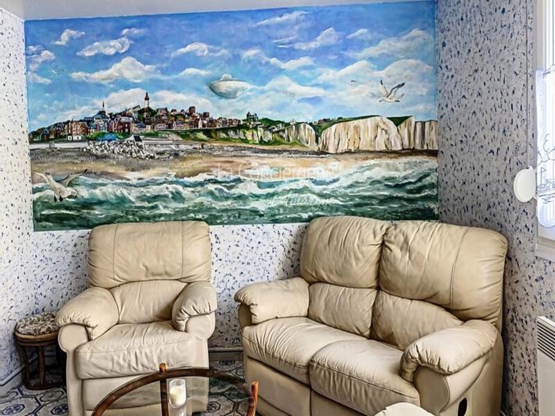 The Blue House: Vakantieappartement met zeezicht op de kliffen van Ault - foto 18