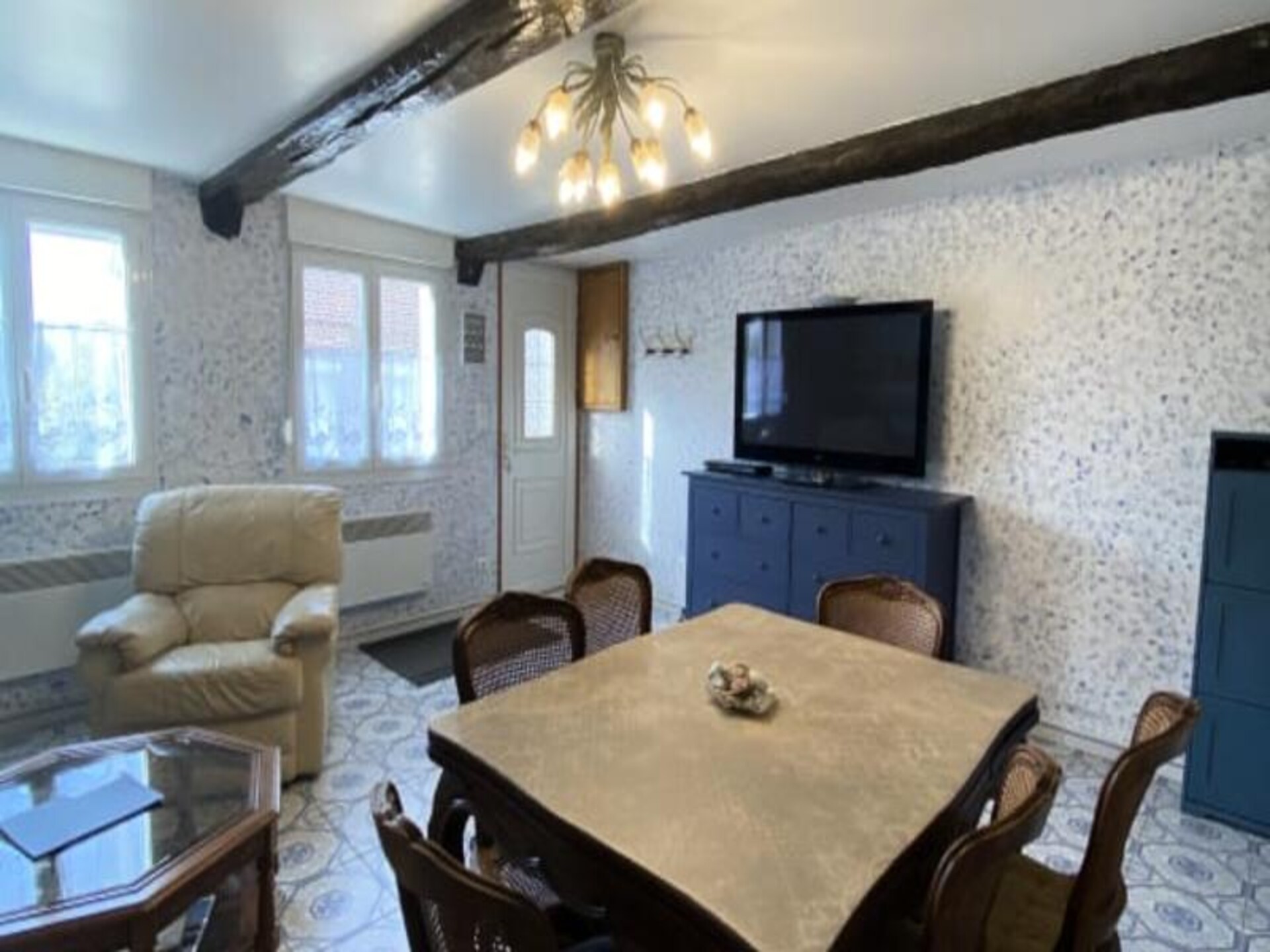 The Blue House: Vakantieappartement met zeezicht op de kliffen van Ault - foto 59