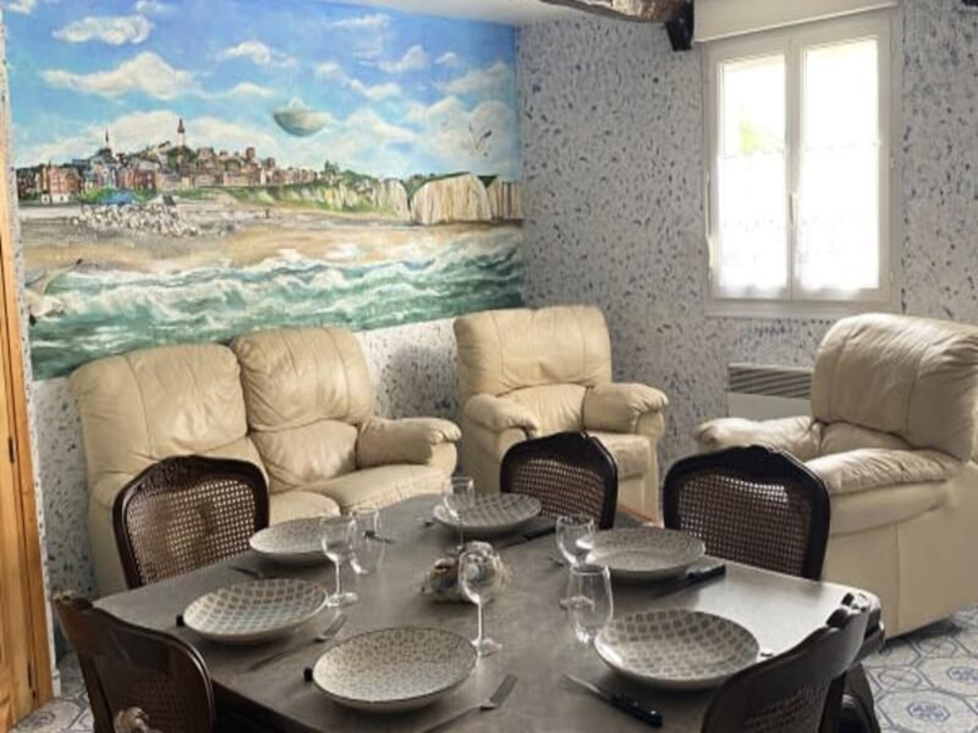 The Blue House: Vakantieappartement met zeezicht op de kliffen van Ault - foto 66