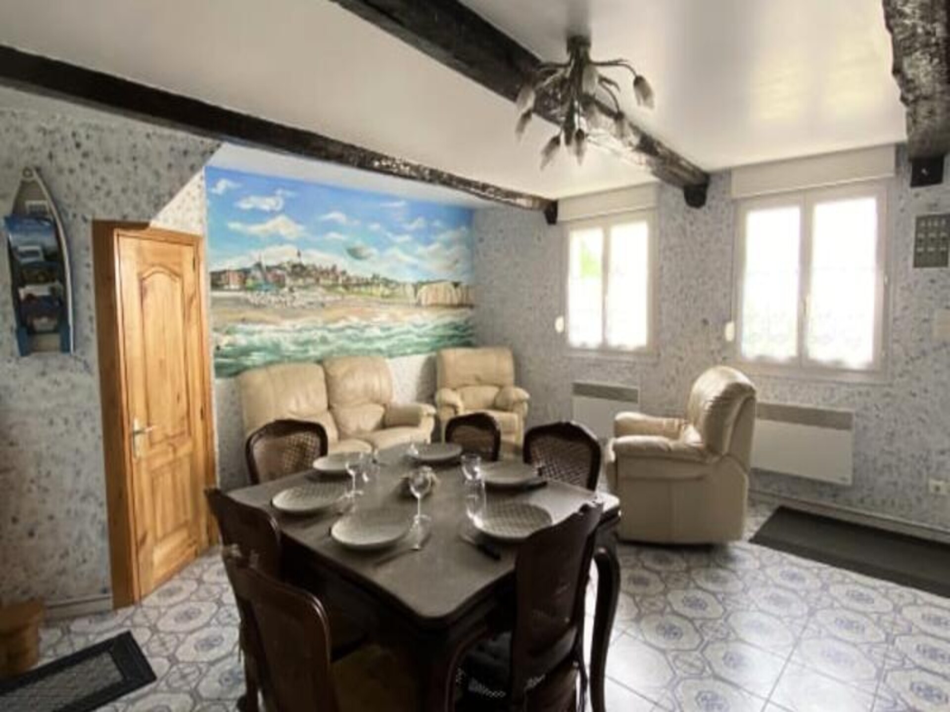 The Blue House: Vakantieappartement met zeezicht op de kliffen van Ault - foto 74
