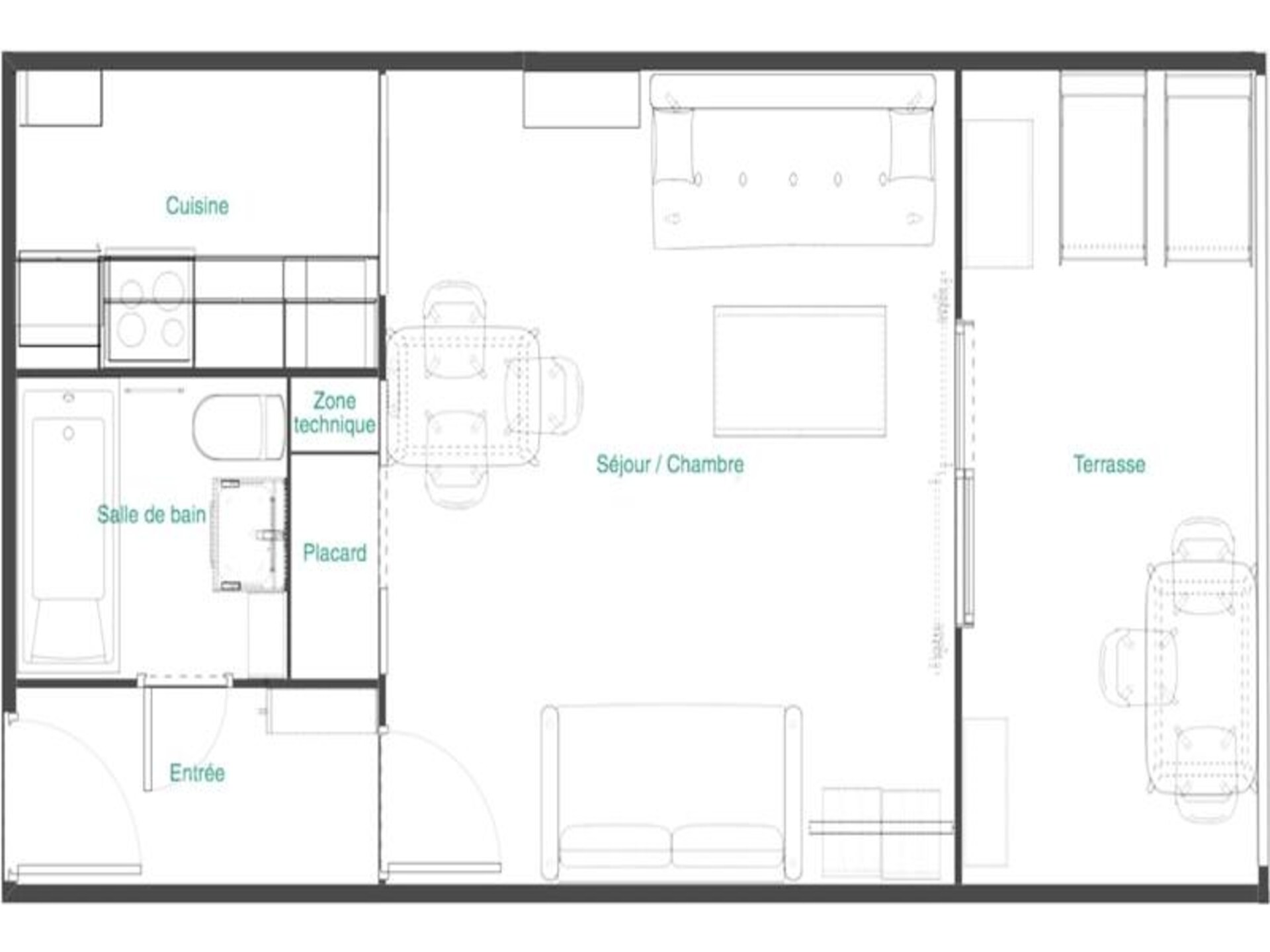 Gerenoveerde studio in La Favière, 150m van zee en haven - foto 14