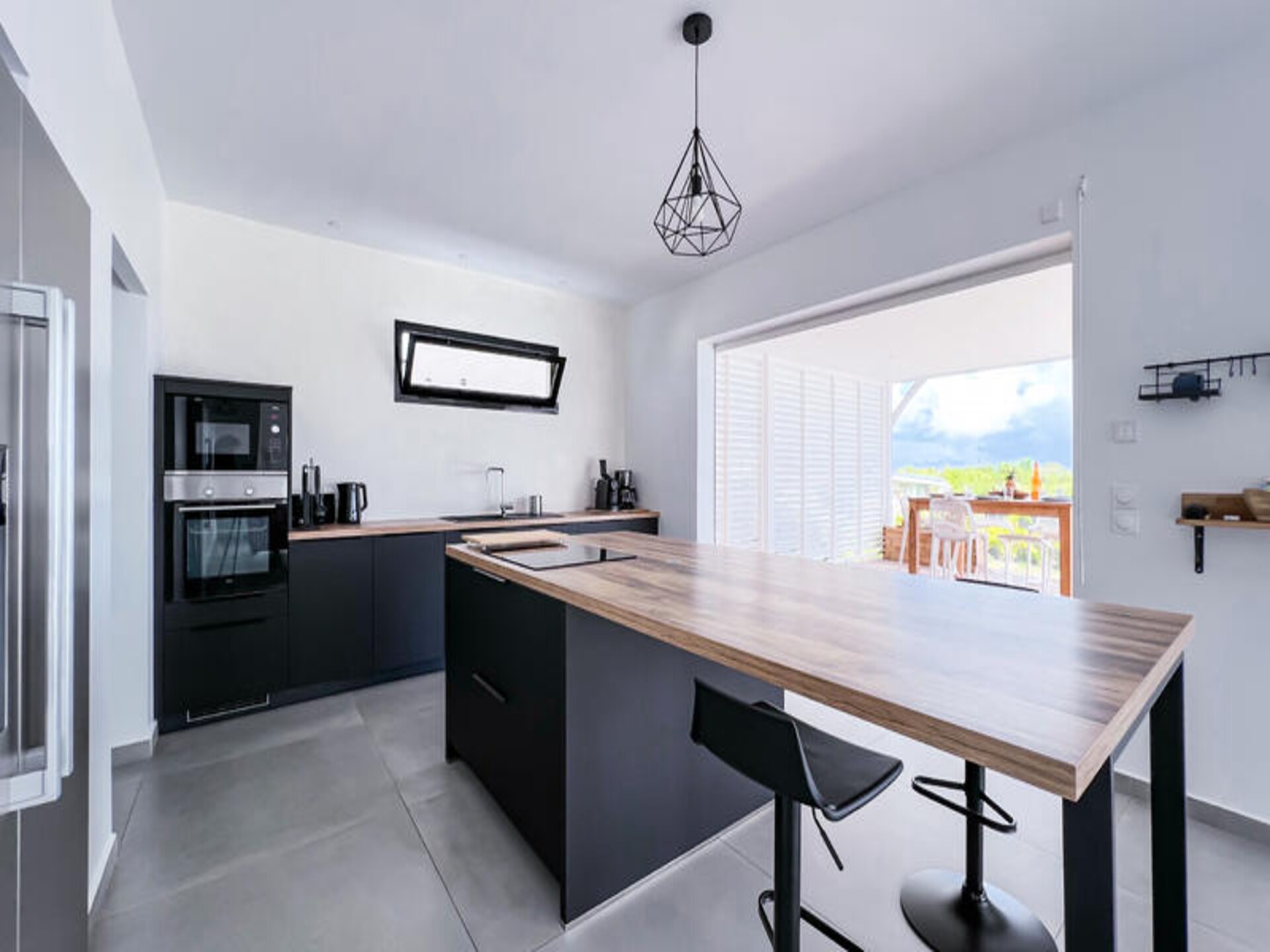 Licht appartement met tuin en airco in Saint-François, vlakbij strand - foto 8