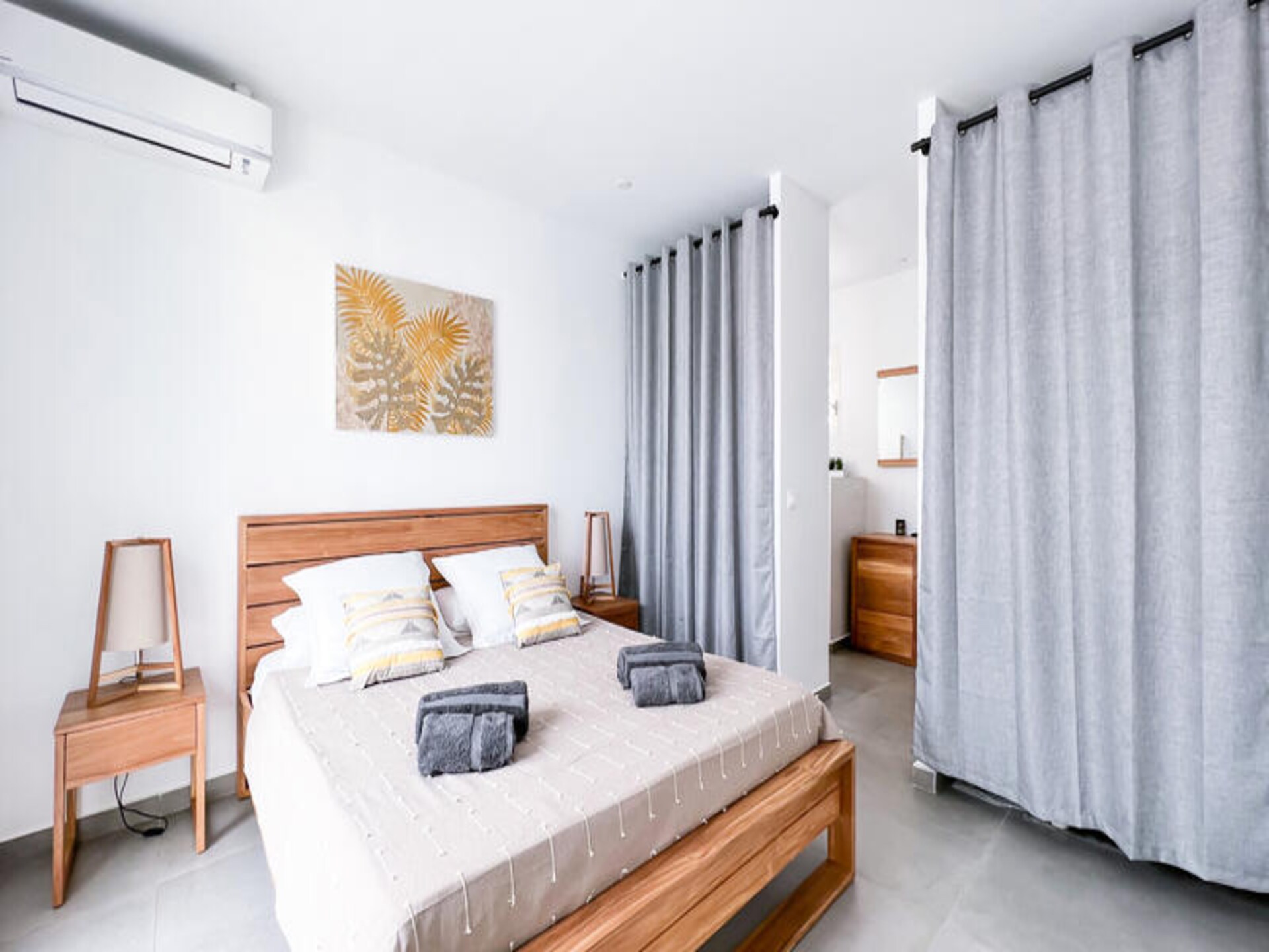 Licht appartement met tuin en airco in Saint-François, vlakbij strand - foto 9