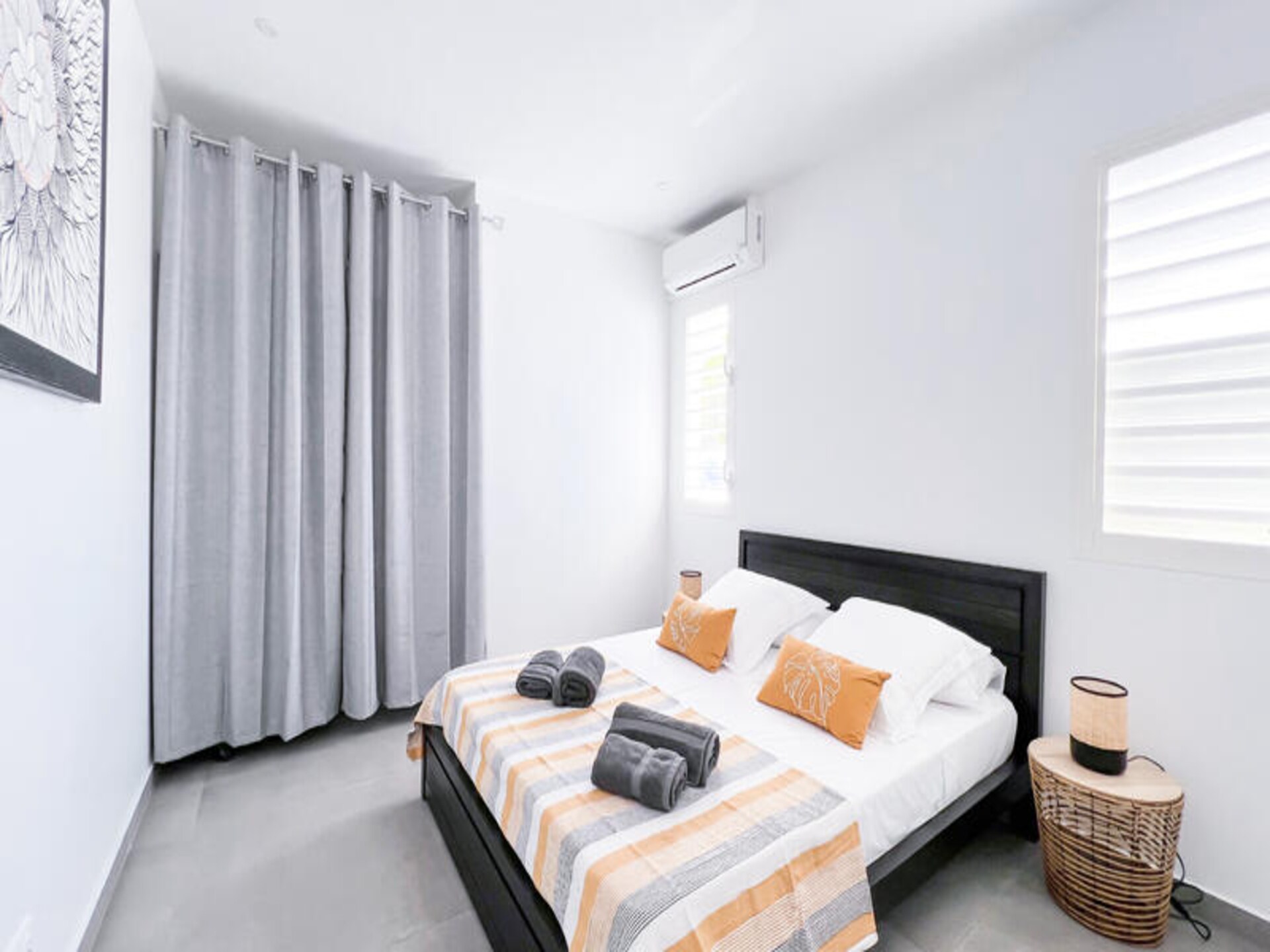 Licht appartement met tuin en airco in Saint-François, vlakbij strand - foto 11