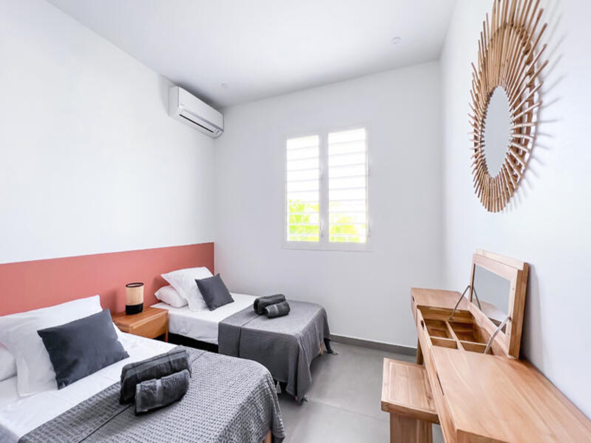 Licht appartement met tuin en airco in Saint-François, vlakbij strand - foto 12