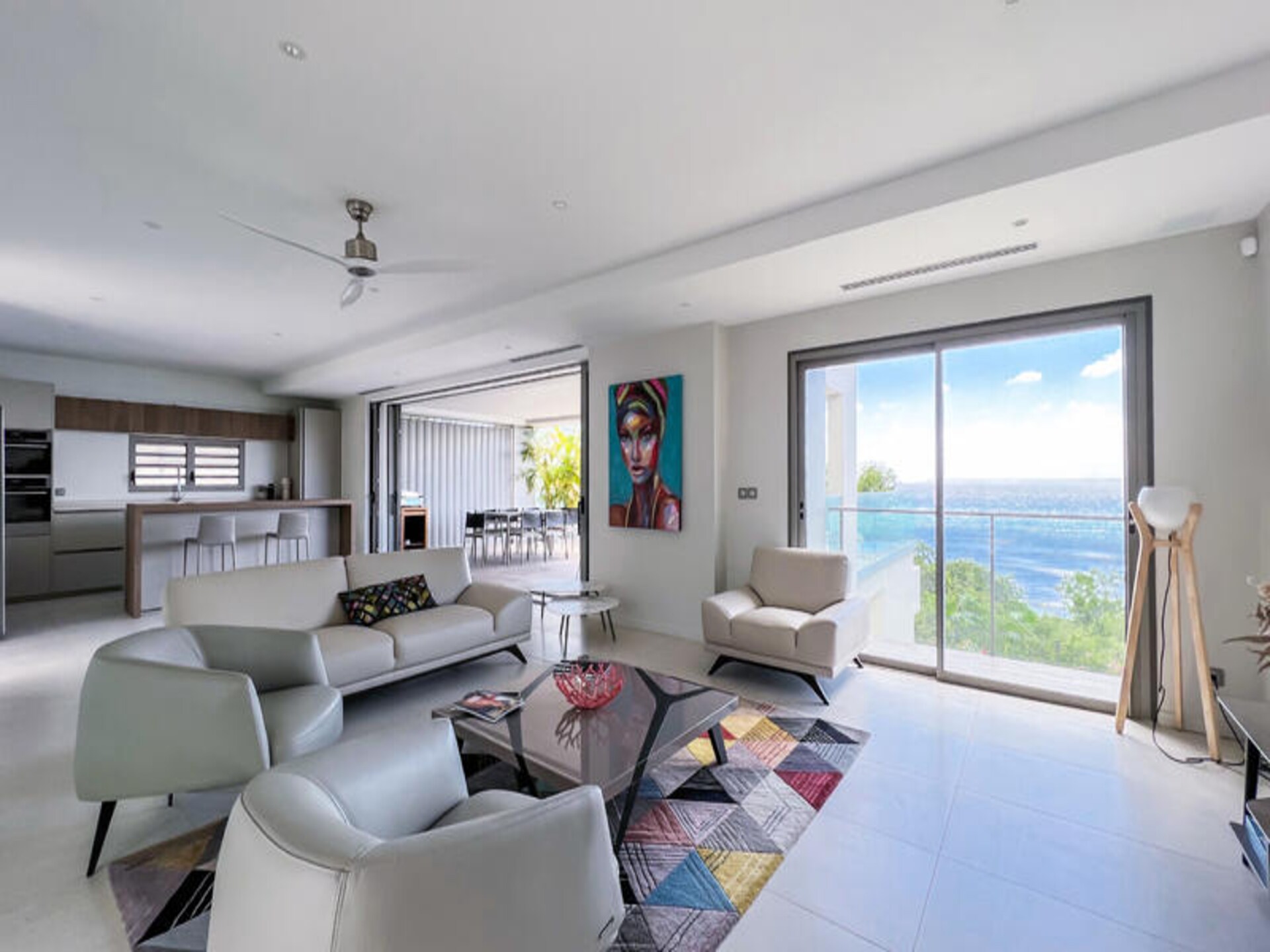 Villa Corail Bleu: Luxe appartement direct aan zee in Saint-François - foto 9