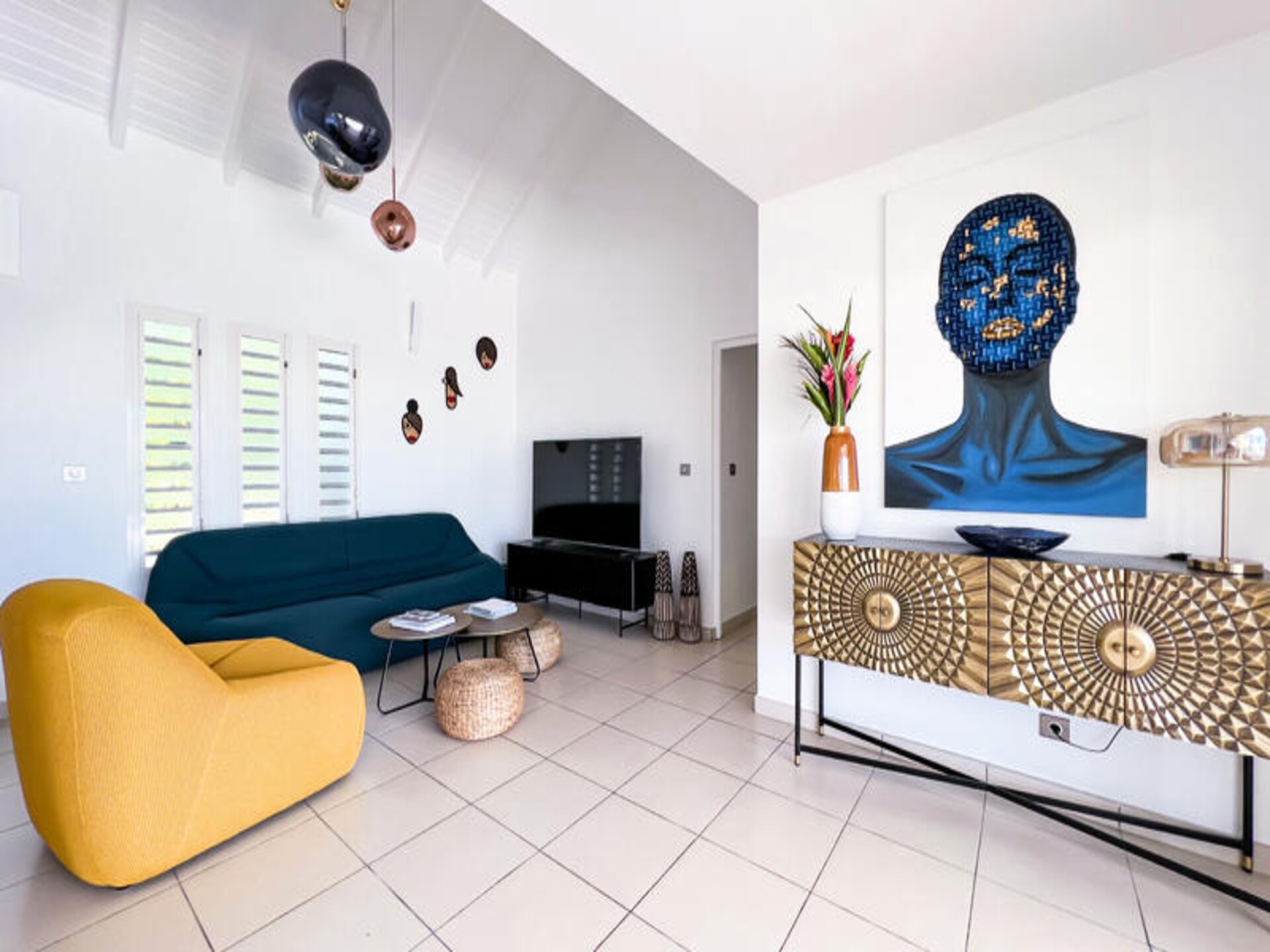 Ruim appartement in Saint-François met airco, tuin en privépad naar zee - foto 13