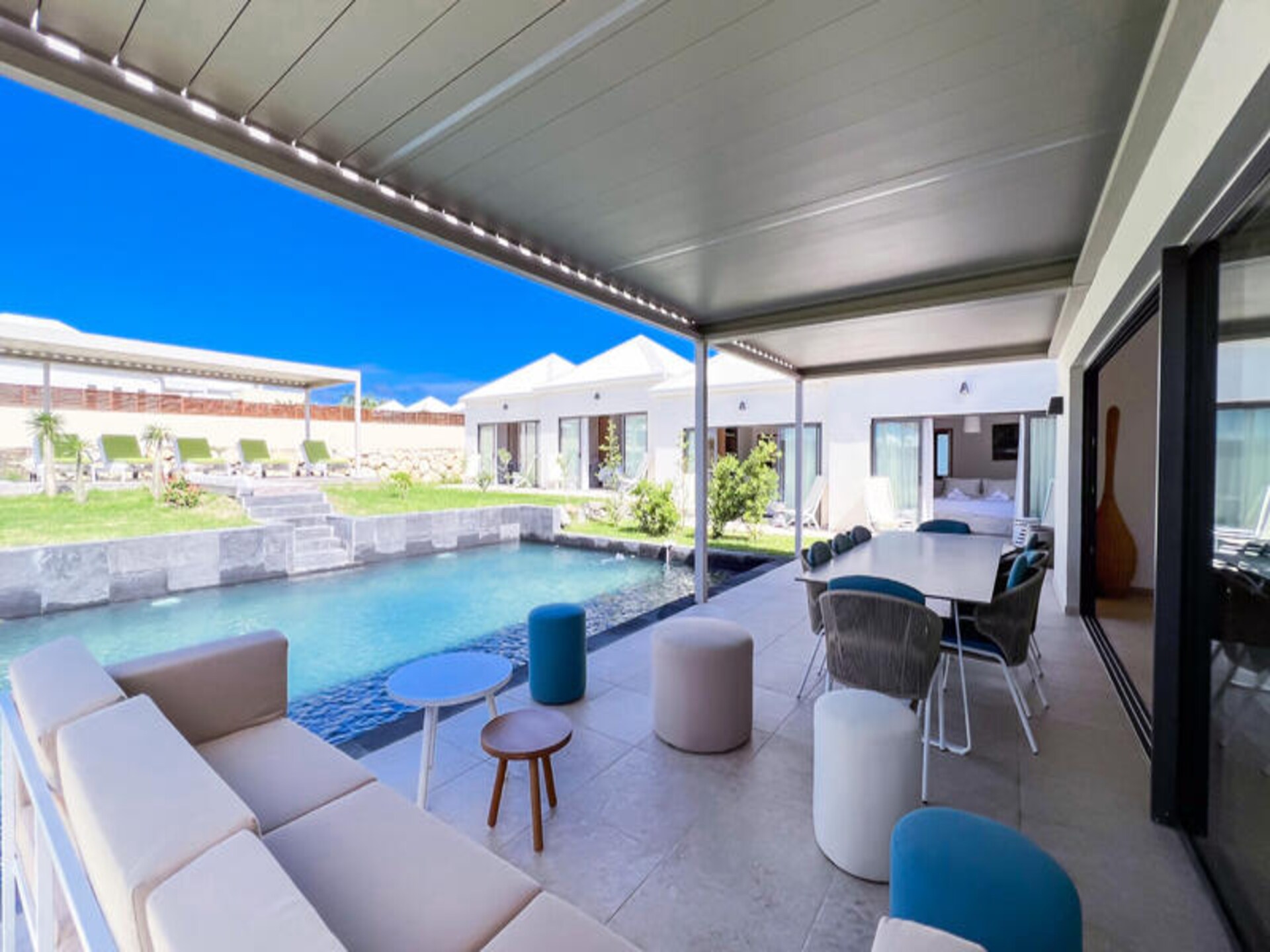 Villa Kaïa Bleu: Luxe 4-suite villa met zwembad in Saint-François - foto 8