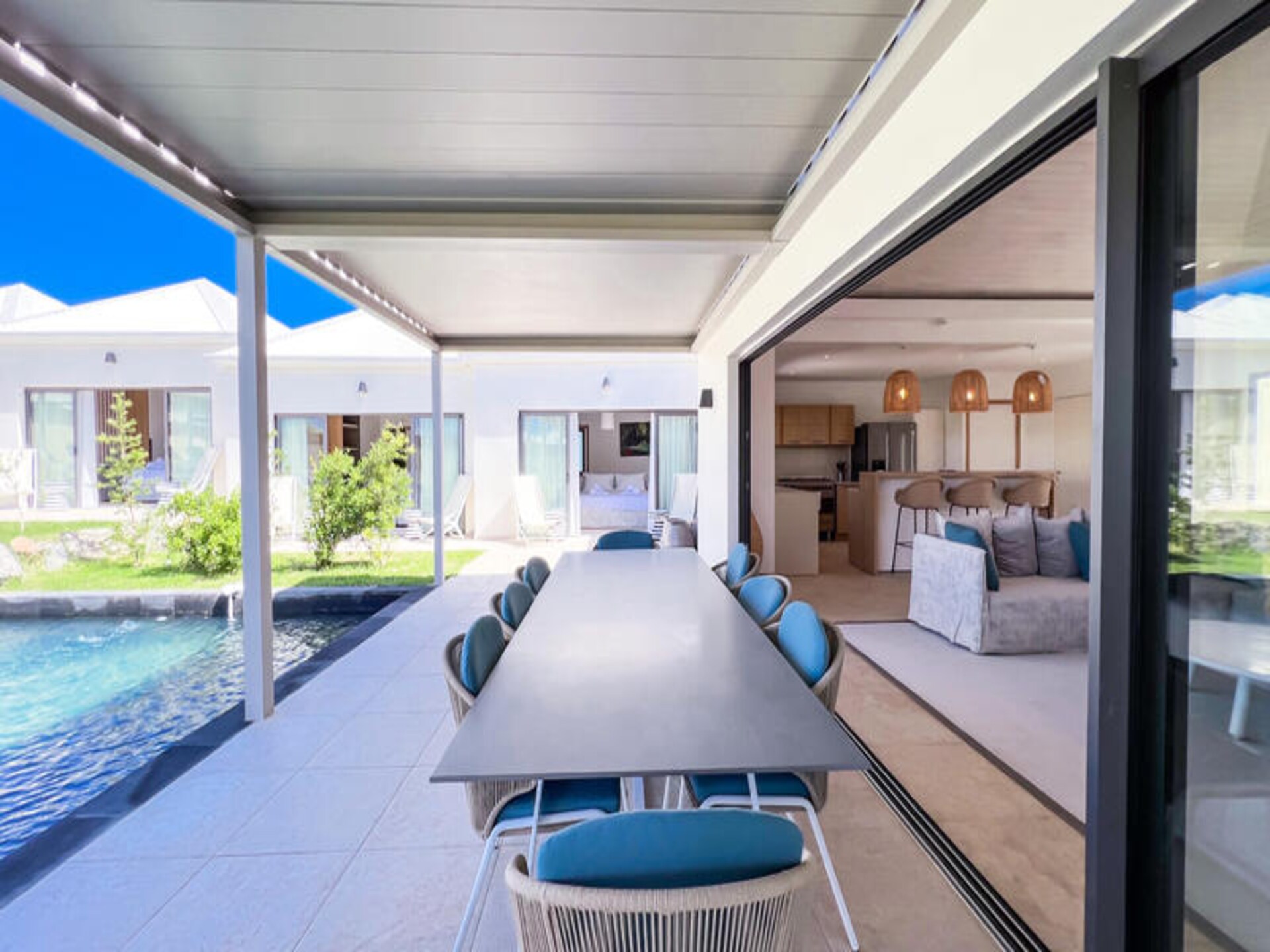 Villa Kaïa Bleu: Luxe 4-suite villa met zwembad in Saint-François - foto 9