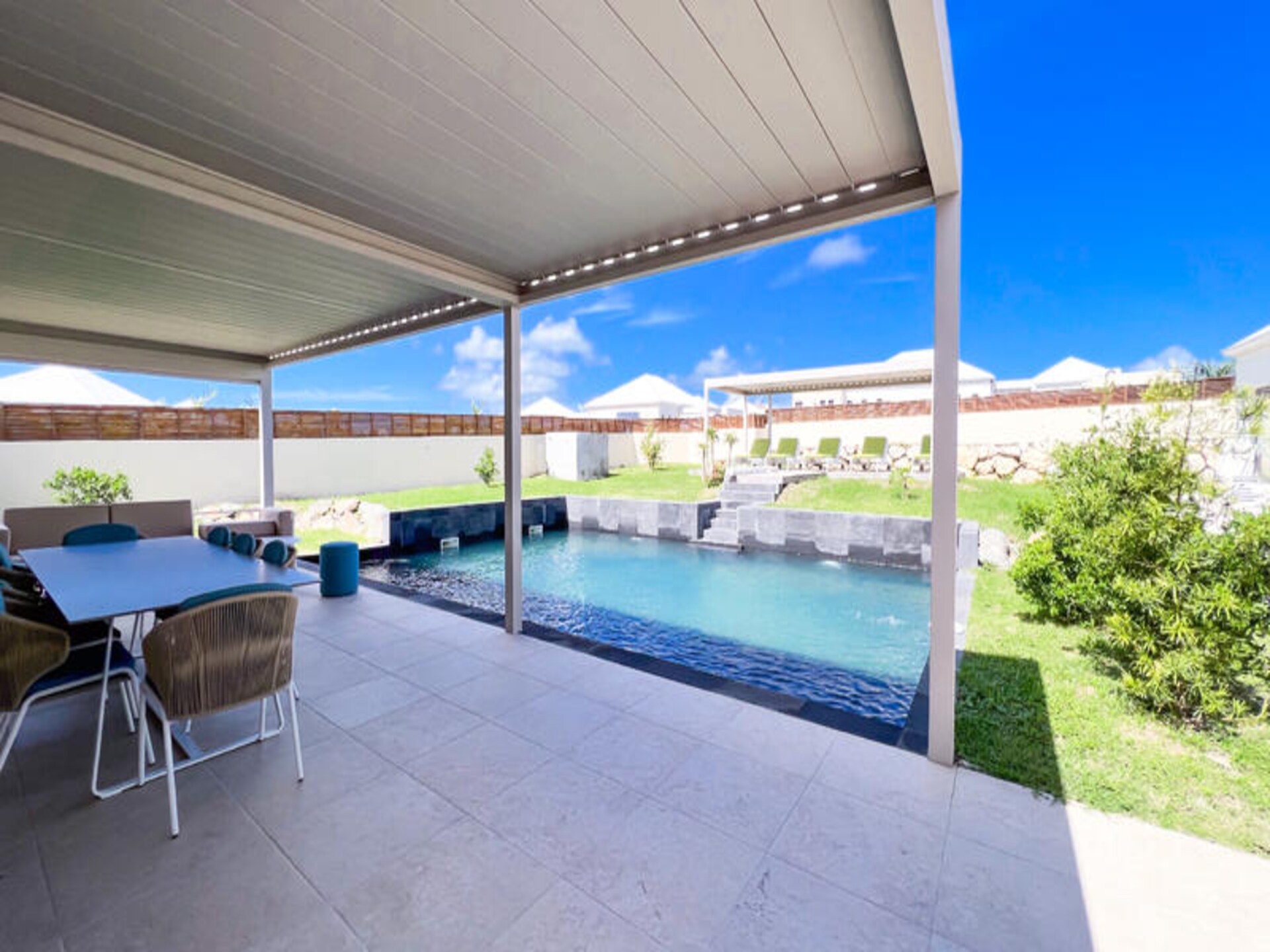 Villa Kaïa Bleu: Luxe 4-suite villa met zwembad in Saint-François - foto 10