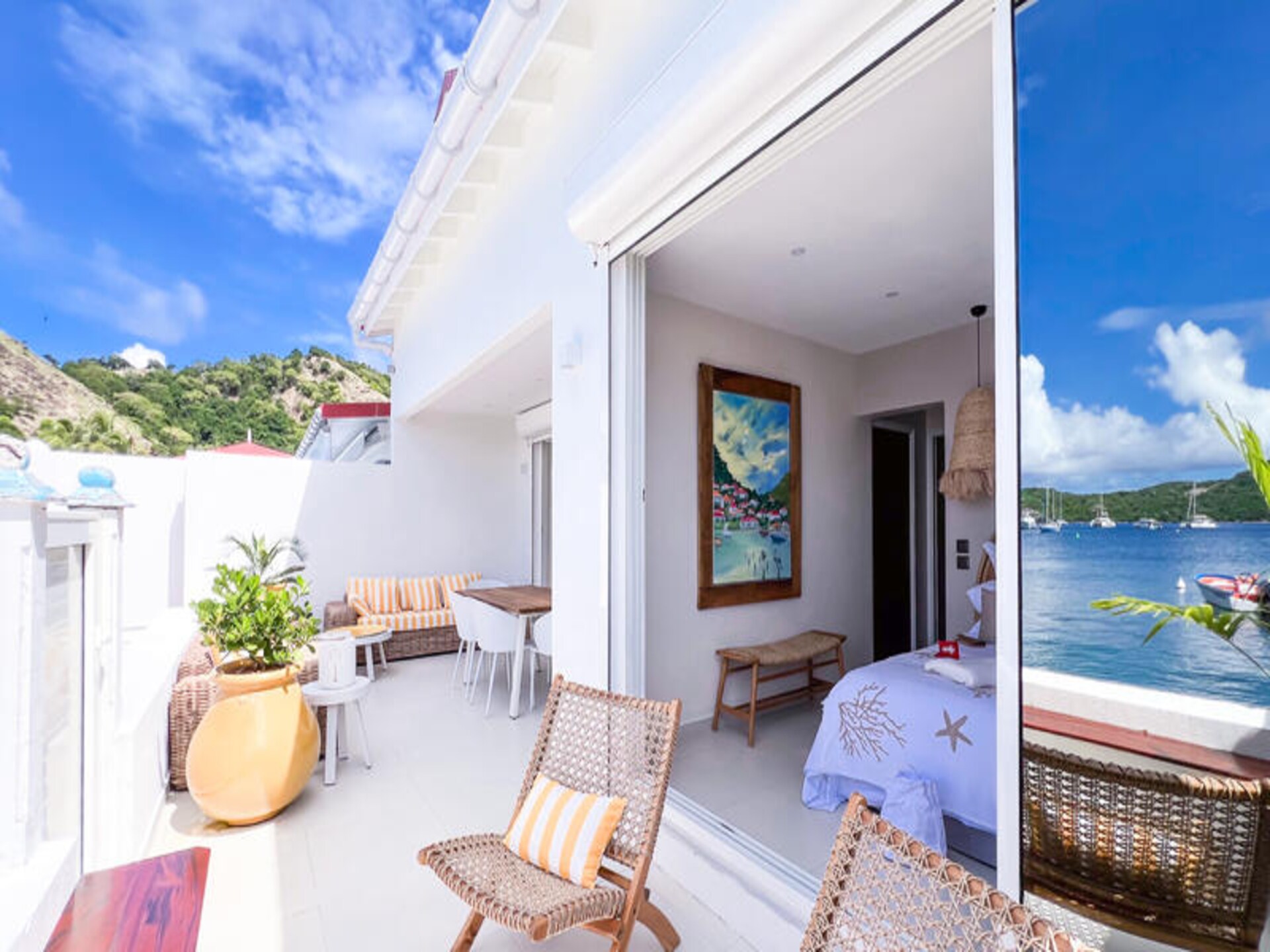 Villa La Perle des Saintes: luxe appartement aan het water op Terre-de-Haut - foto 17