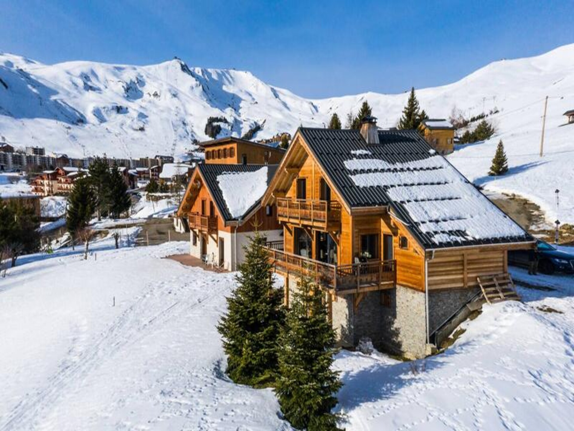 Chalet Alpette: 14-persoons chalet met jacuzzi op 150m van de piste in La Toussuire - foto 33
