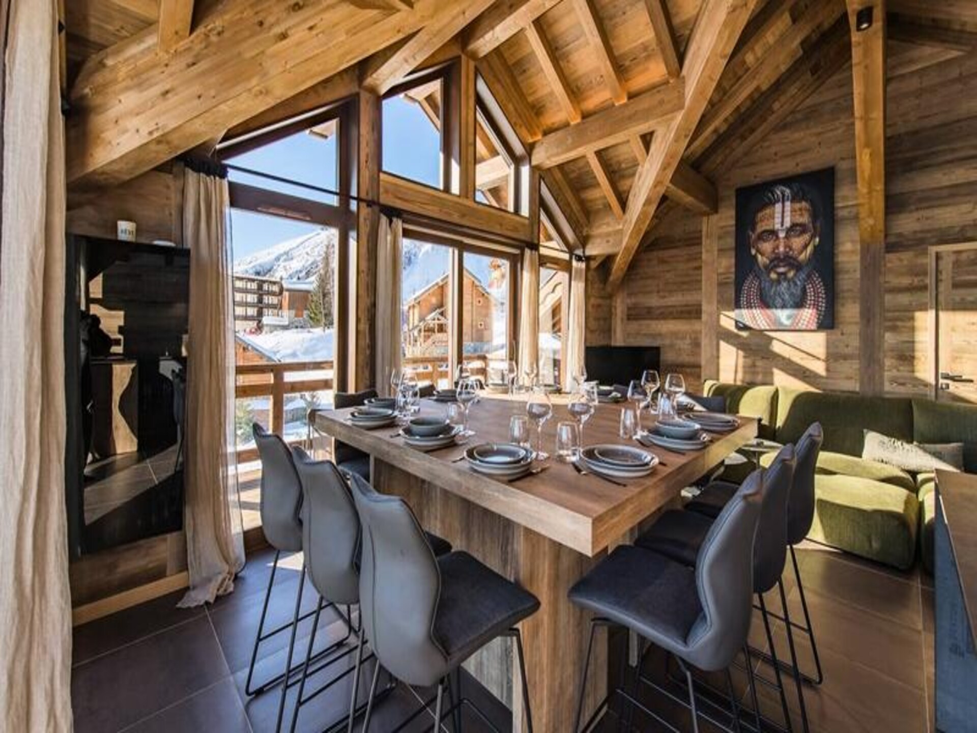 Ruim 4-slaapkamer appartement met sauna en panoramisch uitzicht in La Toussuire - foto 2