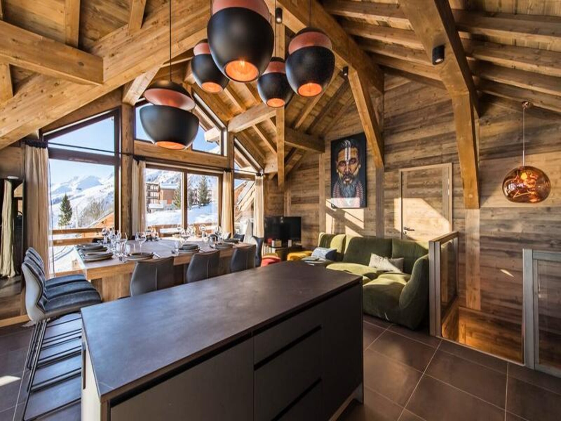 Ruim 4-slaapkamer appartement met sauna en panoramisch uitzicht in La Toussuire - foto 3