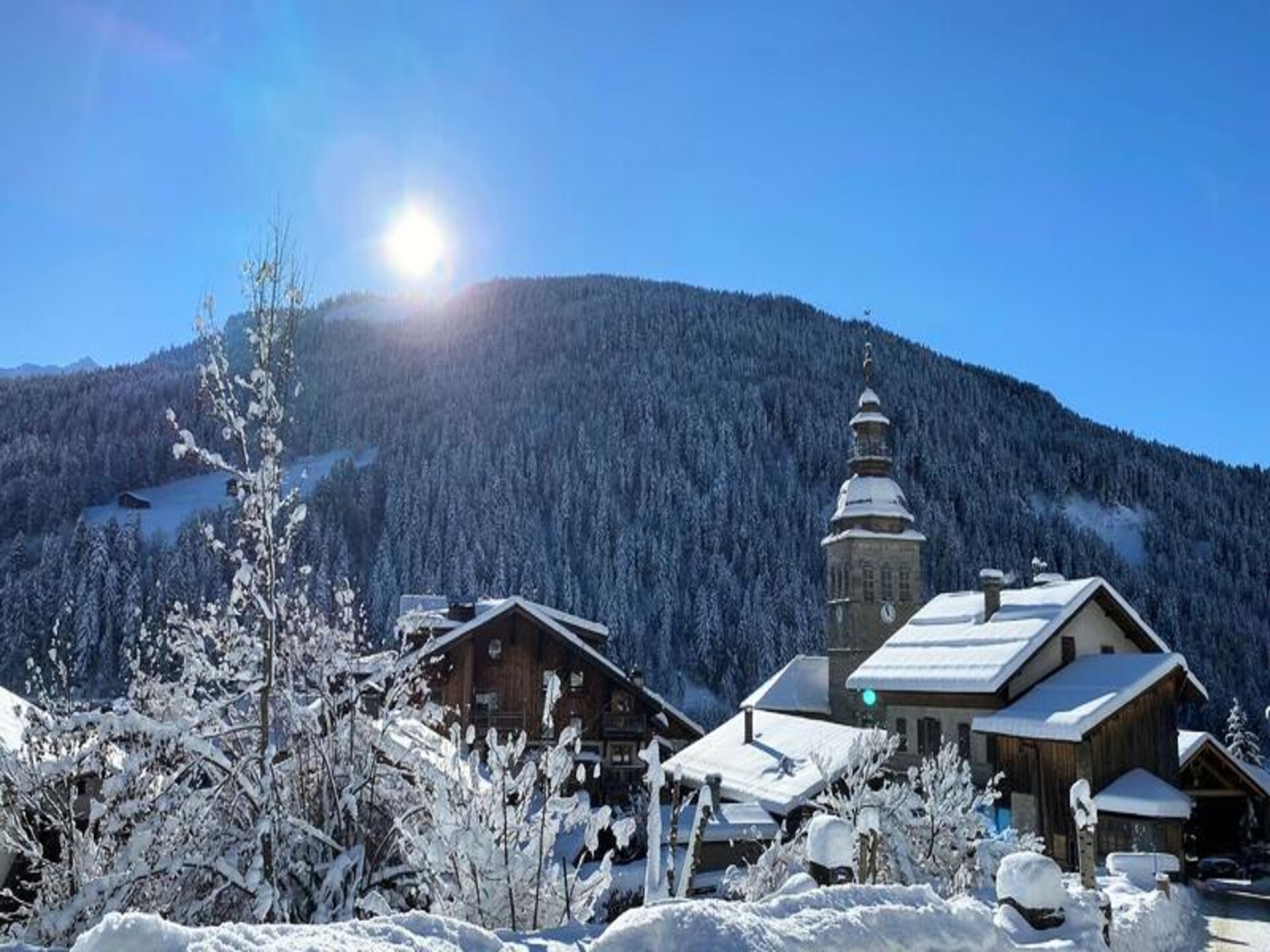 Sfeervolle studio in Le Grand-Bornand met panoramisch uitzicht op de Aravis - foto 13