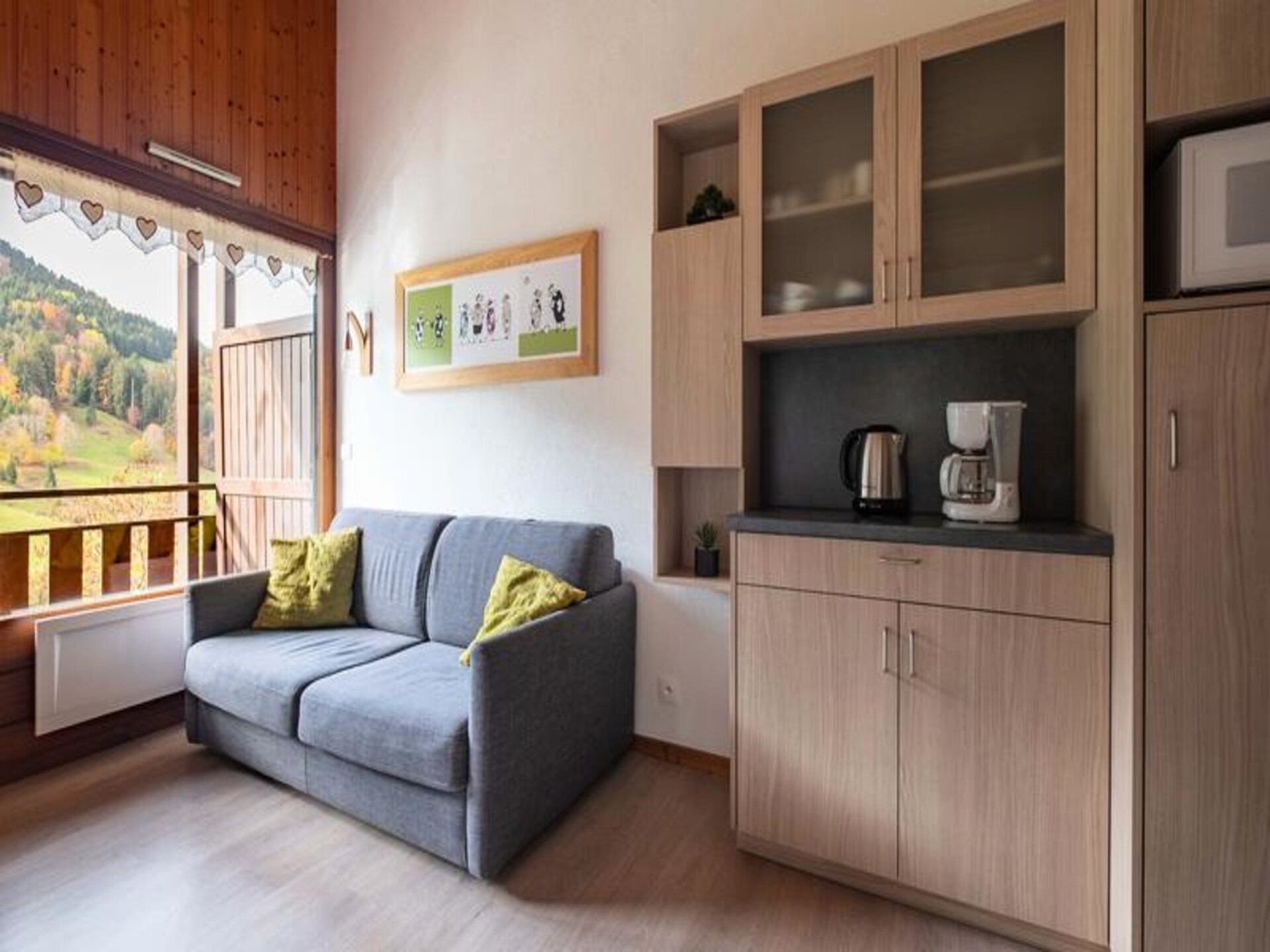 Knus appartement met panoramisch uitzicht op het Aravisgebergte - foto 1