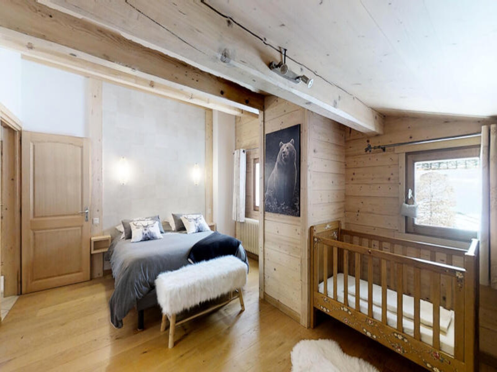 Authentiek appartement in Chinaillon, direct bij de piste en met gedeelde tuin - foto 9