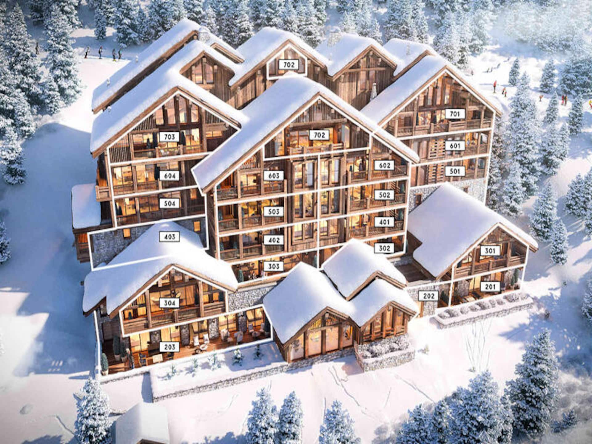 Ski-in/ski-out appartement met sauna en hamam aan de piste in Méribel - foto 12
