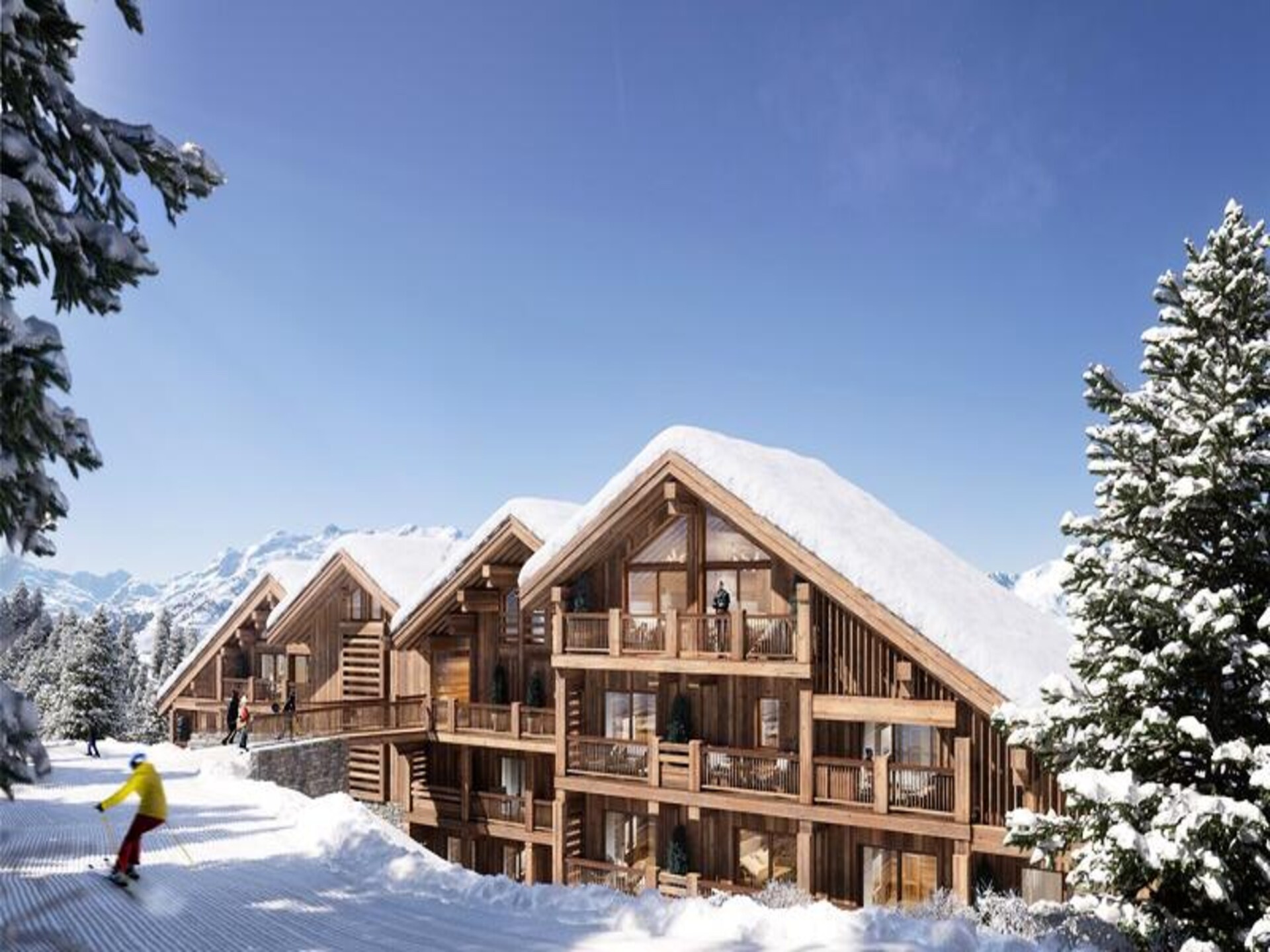 Ski-in/ski-out appartement met sauna en hamam aan de piste in Méribel - foto 13