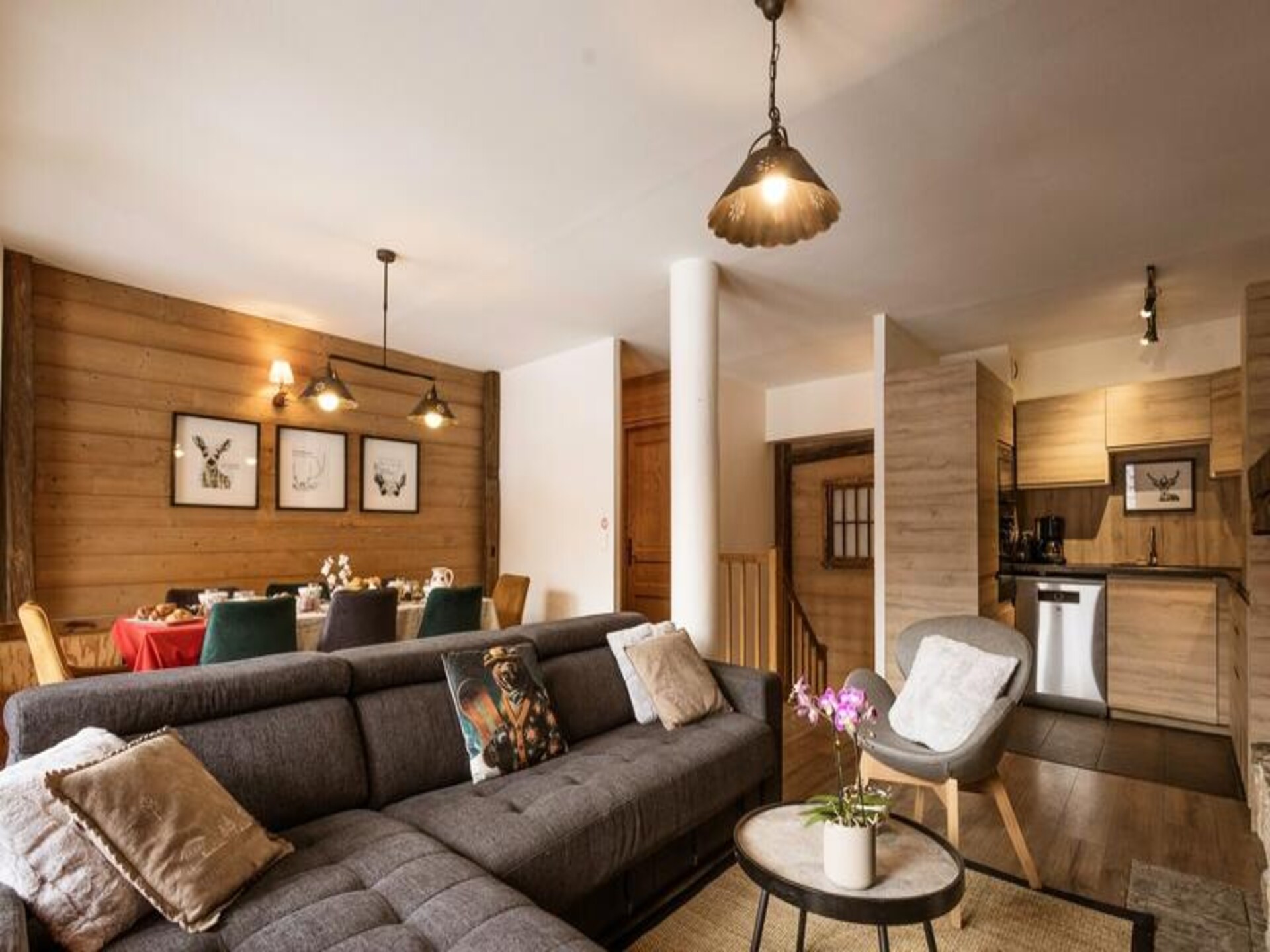 Ruim duplex appartement voor 8 personen met sauna en tuin in Valloire - foto 13