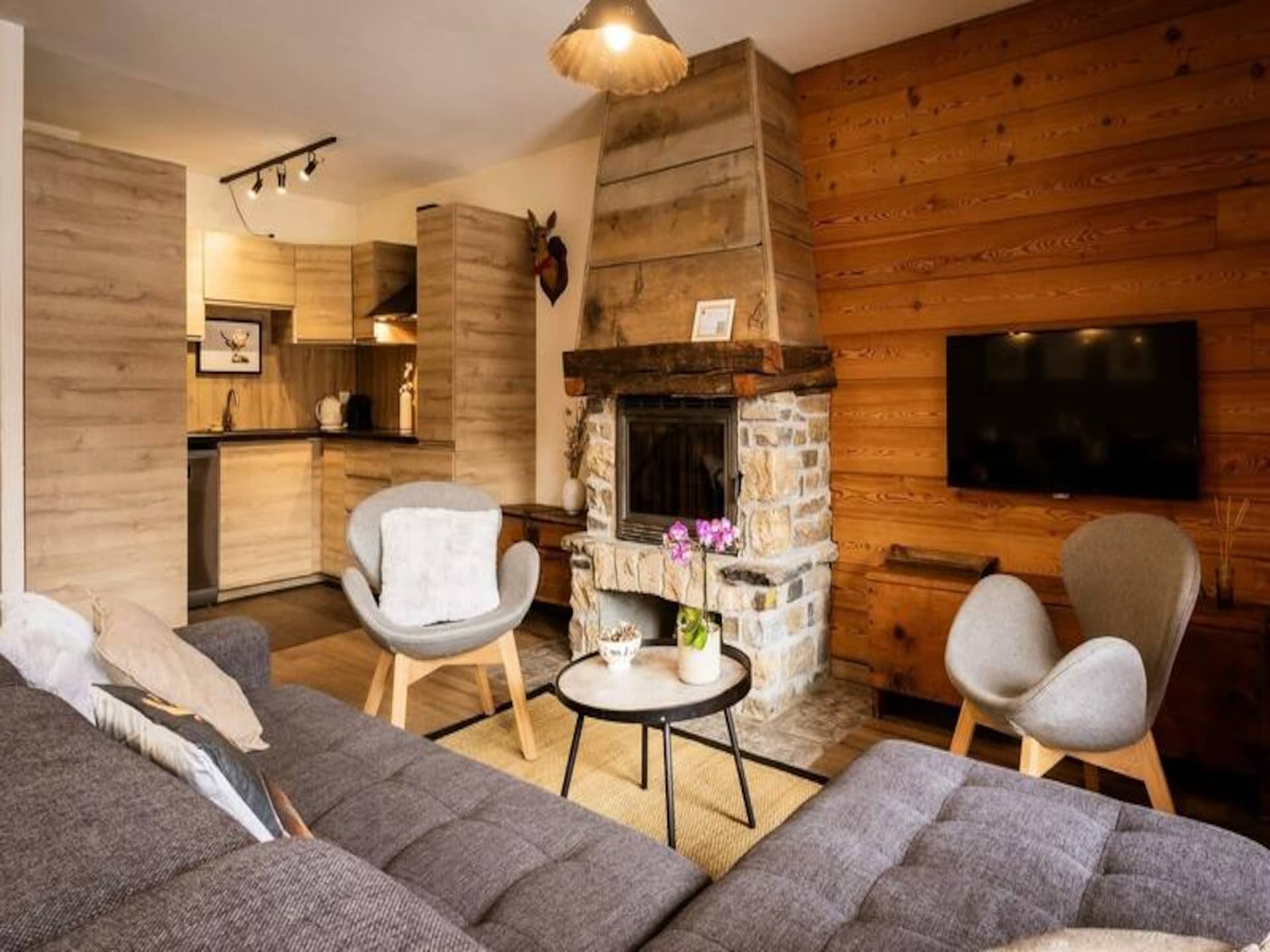Ruim duplex appartement voor 8 personen met sauna en tuin in Valloire - foto 14
