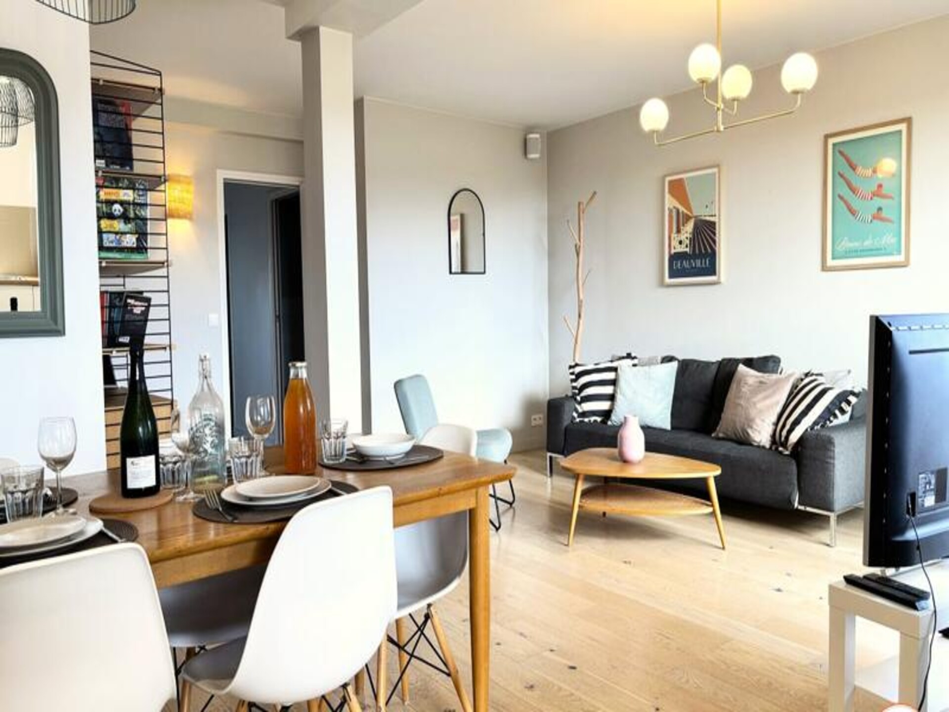 Elegant appartement met panoramisch uitzicht op zee en platteland bij Deauville - foto 7