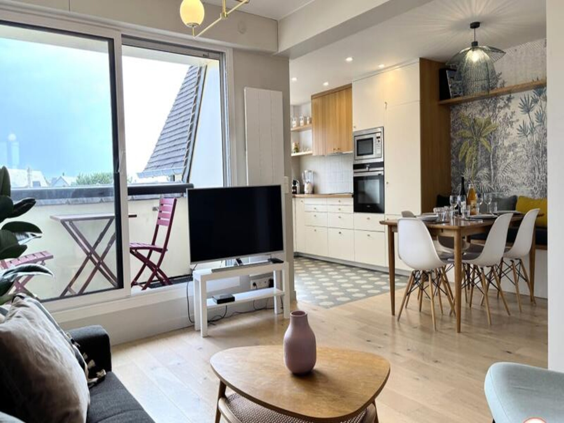 Elegant appartement met panoramisch uitzicht op zee en platteland bij Deauville - foto 8