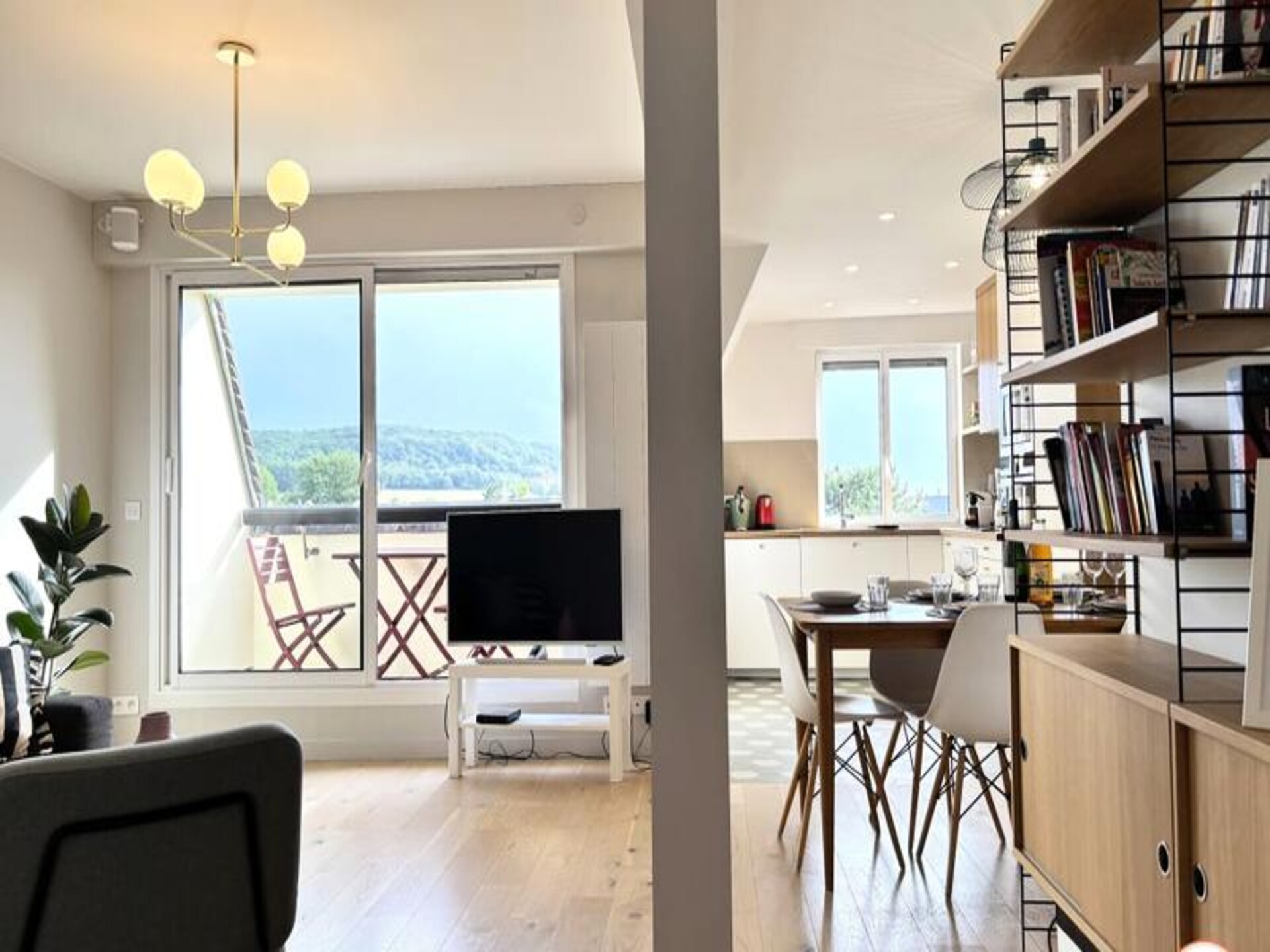Elegant appartement met panoramisch uitzicht op zee en platteland bij Deauville - foto 9