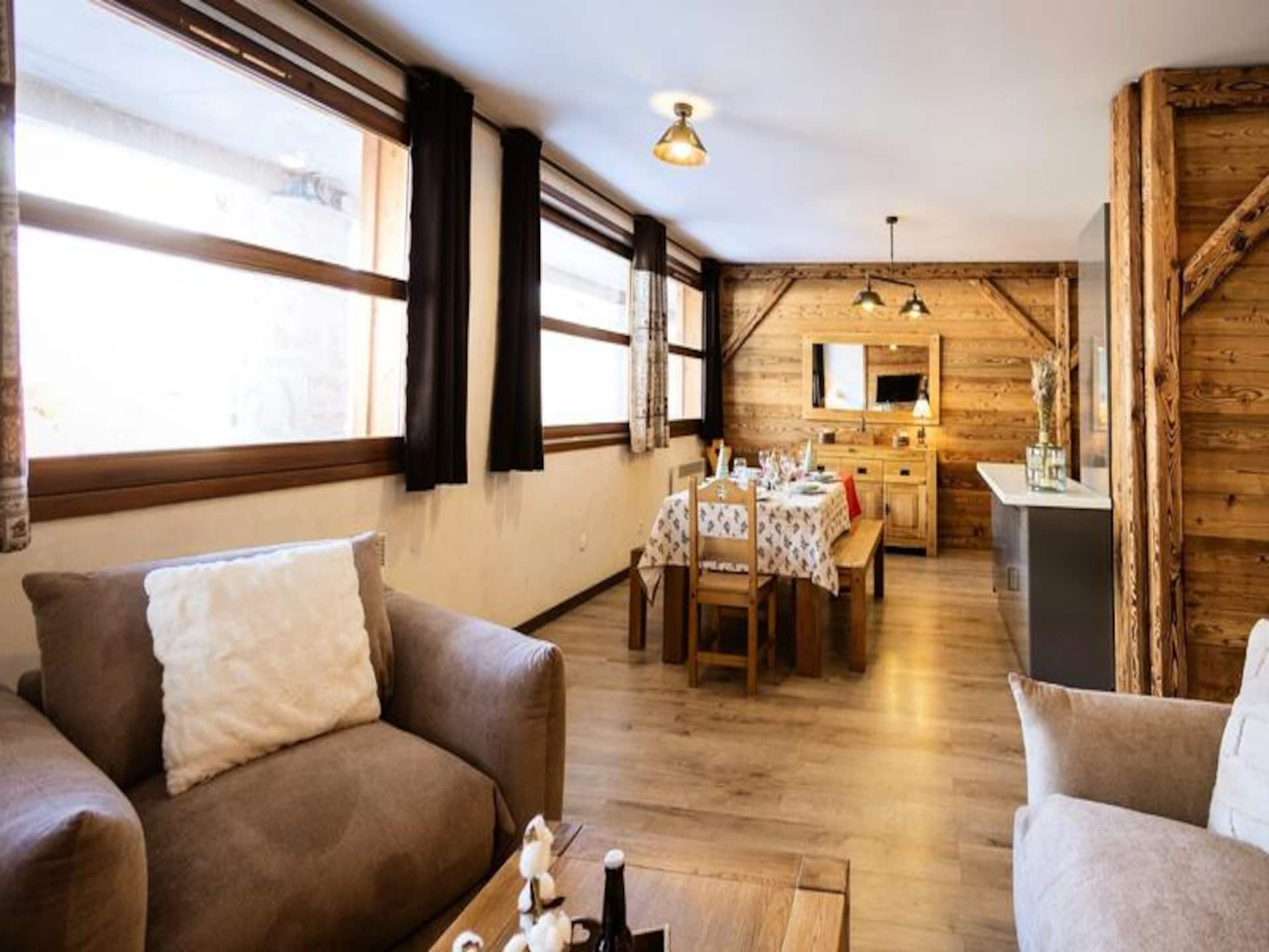 Ruim appartement voor 8 in Valloire, vlakbij de gondellift - foto 7