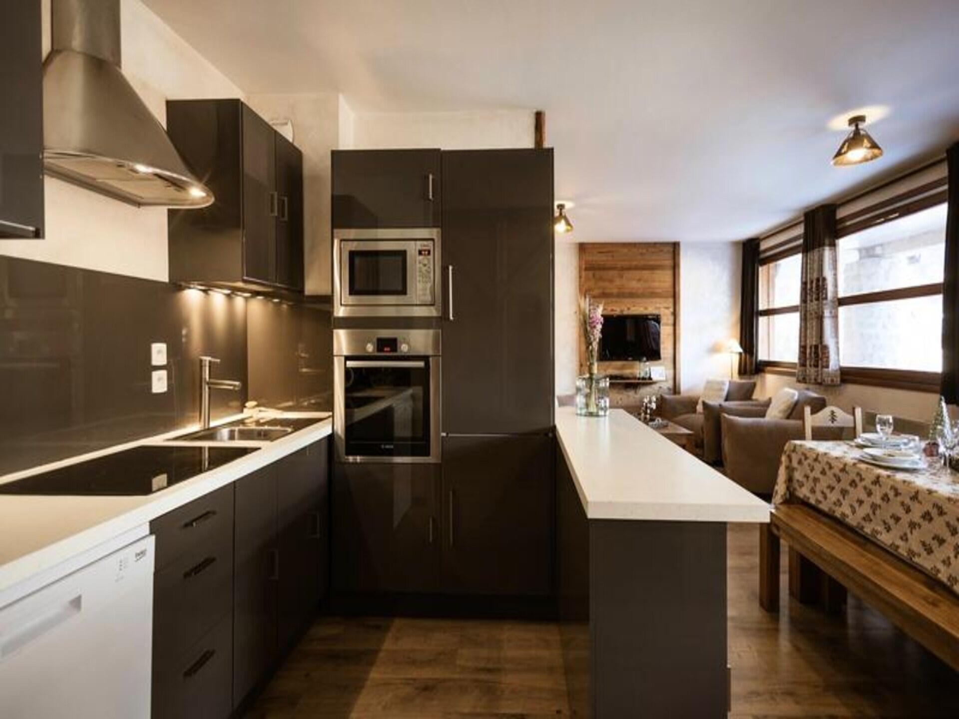 Ruim appartement voor 8 in Valloire, vlakbij de gondellift - foto 10