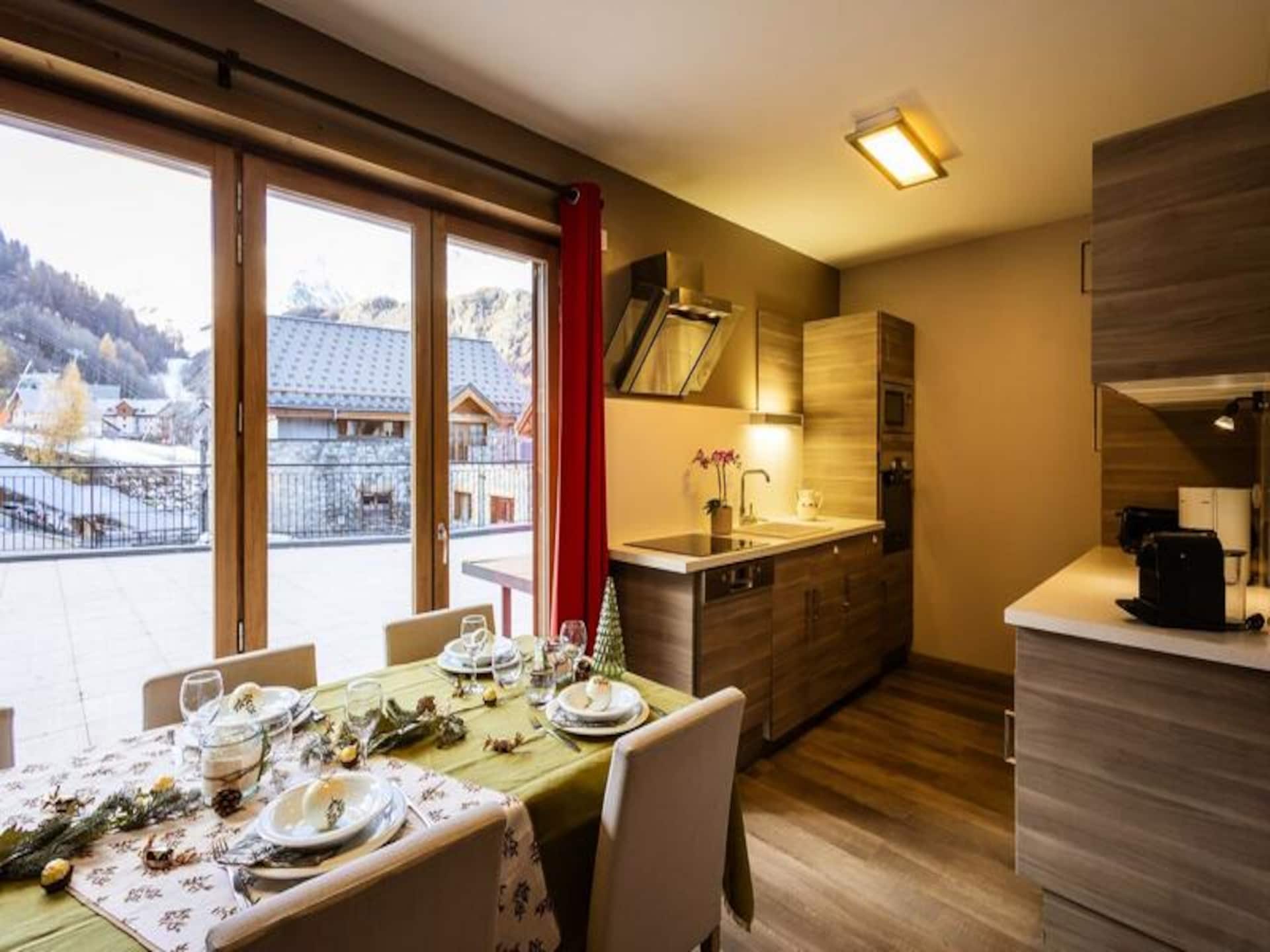 Ruim appartement voor 8 personen in Valloire, vlakbij de gondel - foto 8
