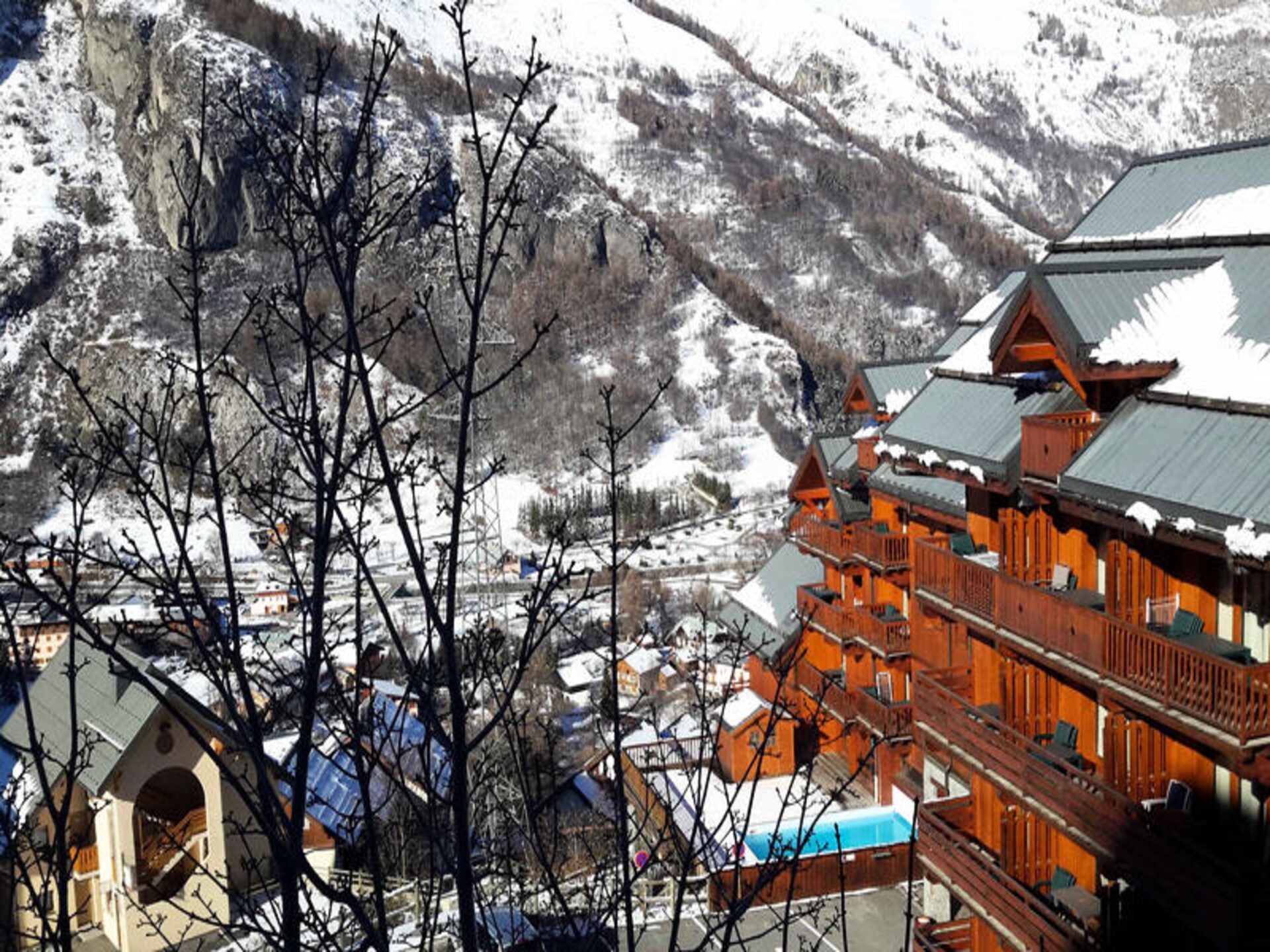 Alpenappartement met balkon, uitzicht en zwembad in Valloire - foto 12