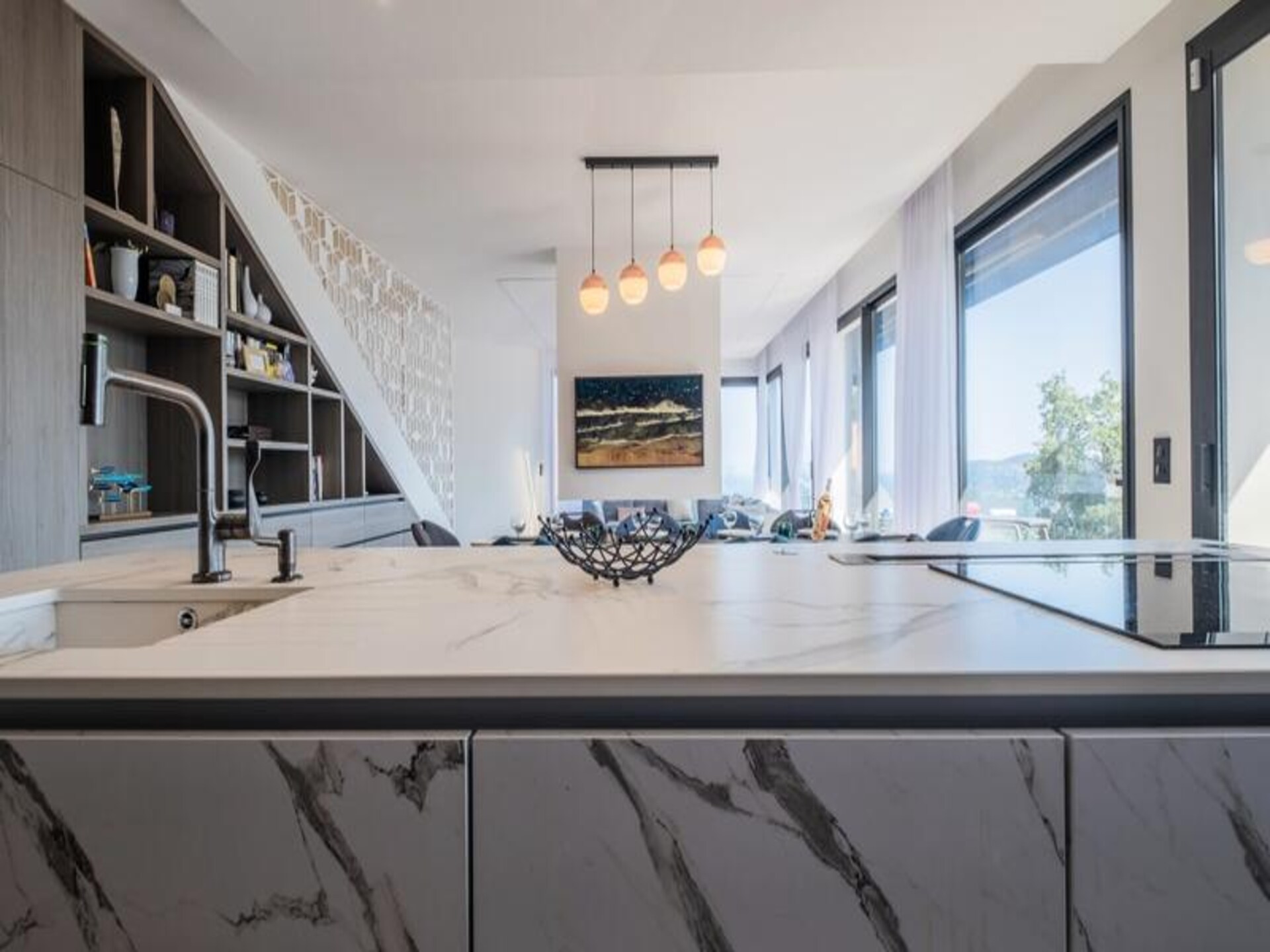 Architectenwoning met verwarmd zwembad en panoramisch zeezicht in Mandelieu - foto 16