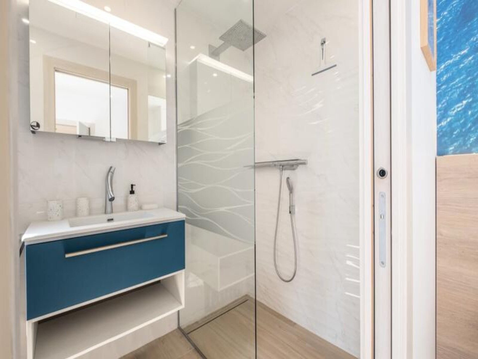 Architectenwoning met verwarmd zwembad en panoramisch zeezicht in Mandelieu - foto 23