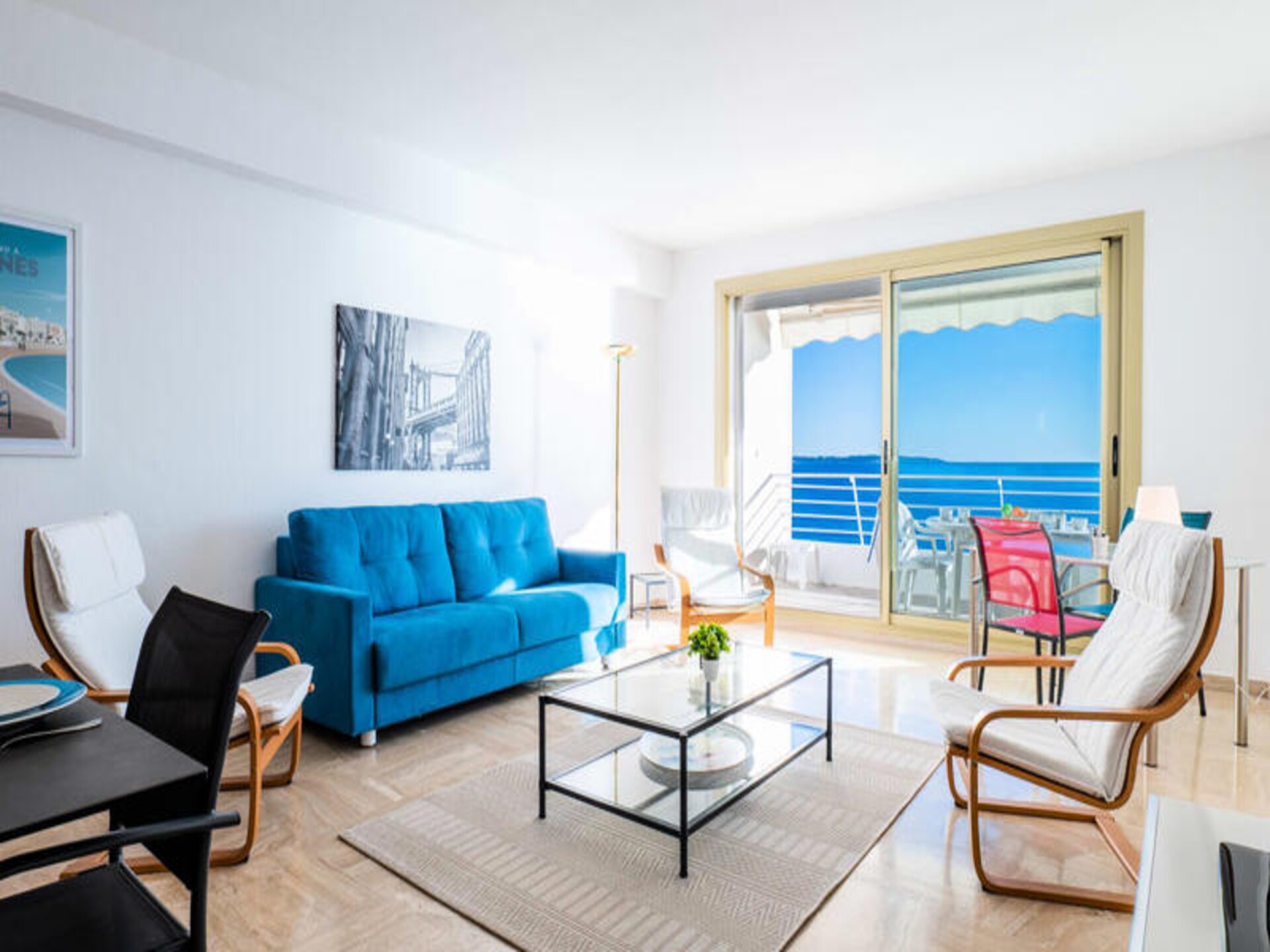 Panoramisch zeezicht appartement voor 6 personen in Cannes Palm Beach - foto 1