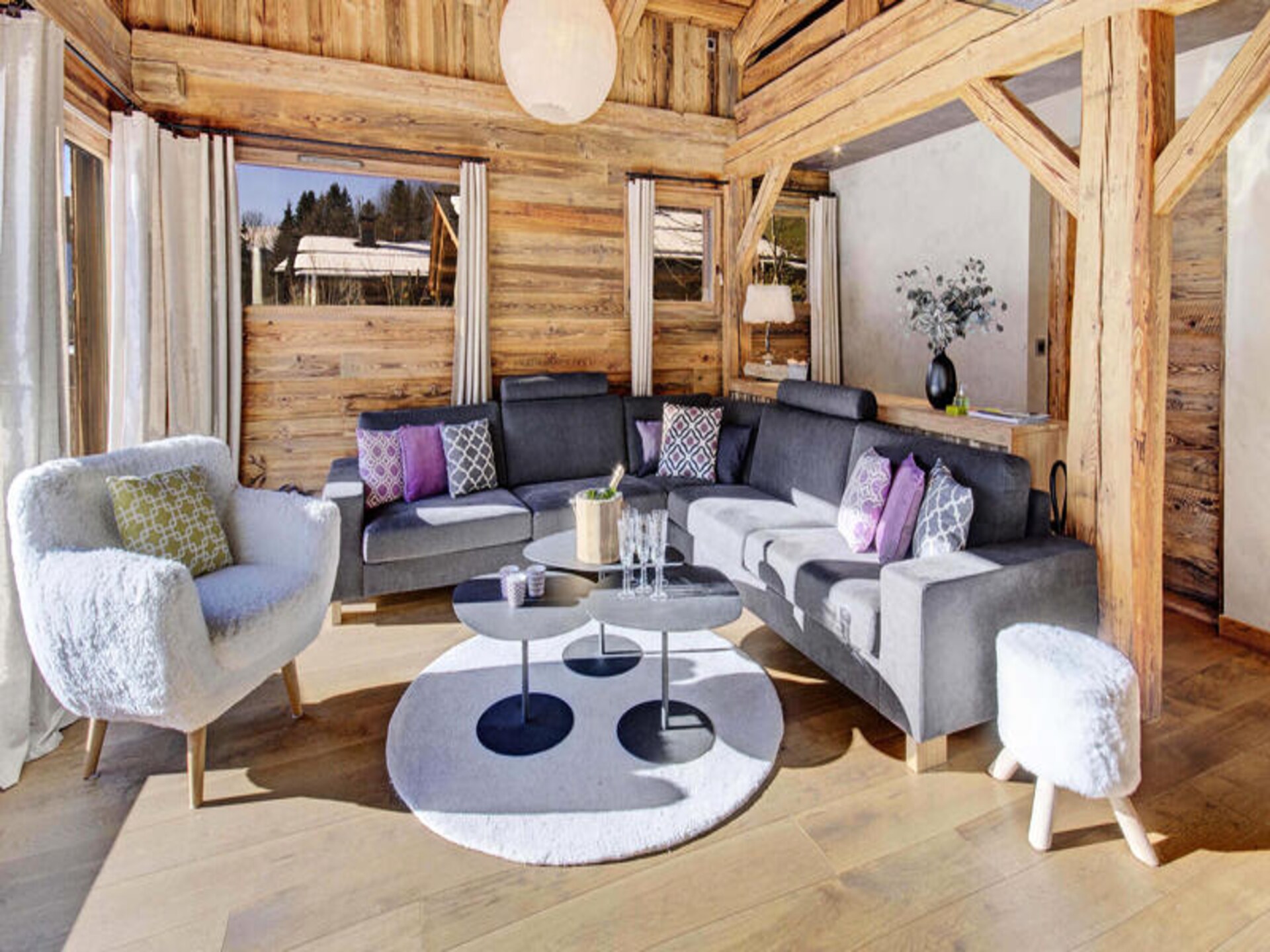 Luxe chalet voor 9 personen met panoramisch uitzicht en privéspa in La Clusaz - foto 7