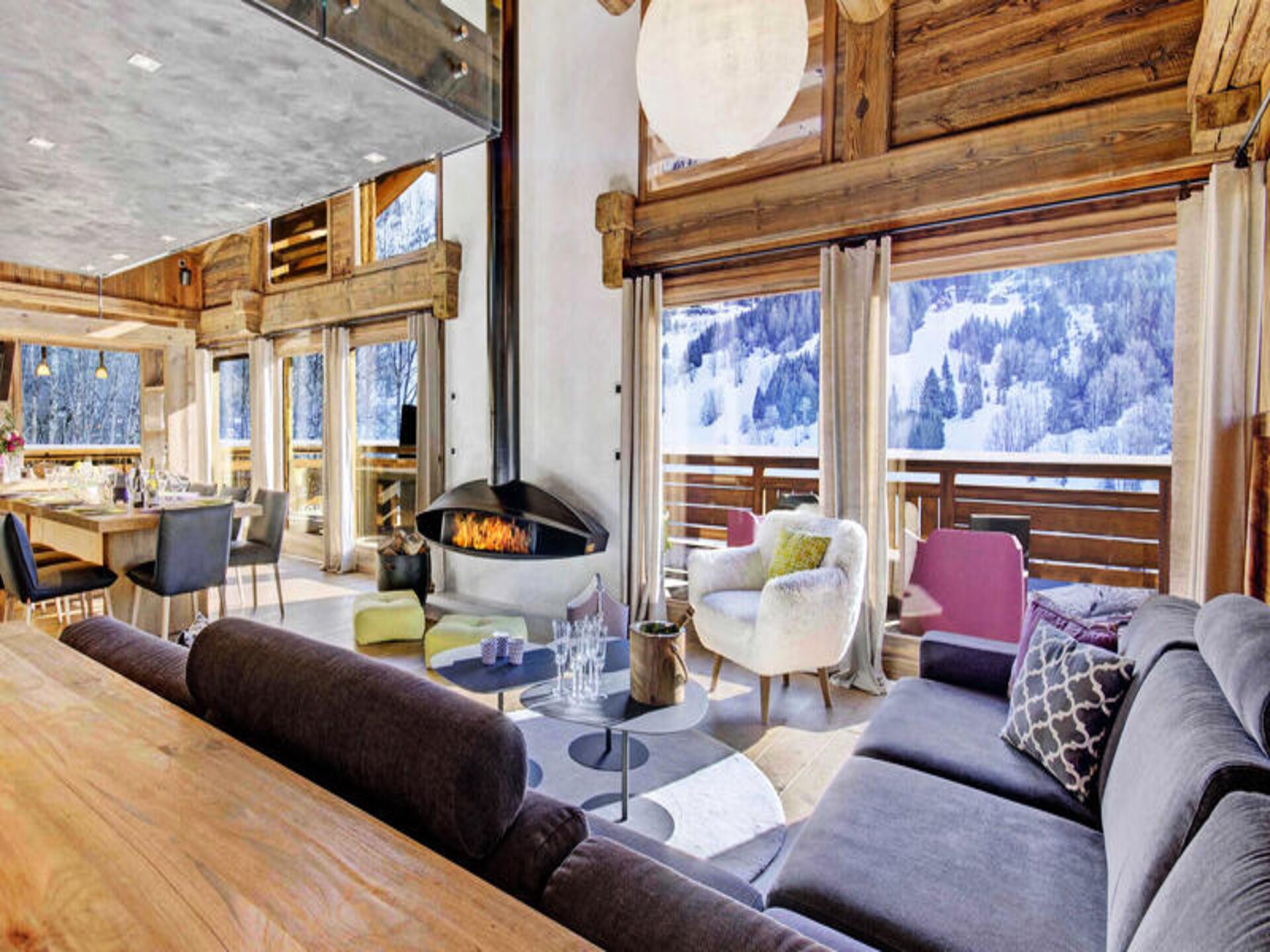 Luxe chalet voor 9 personen met panoramisch uitzicht en privéspa in La Clusaz - foto 8