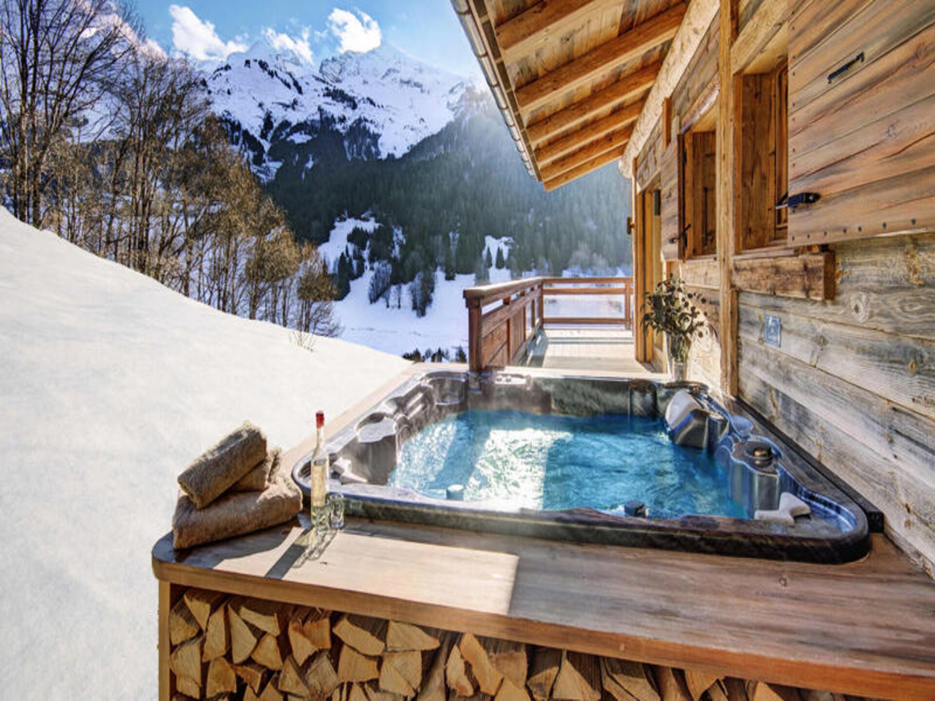 Luxe chalet voor 9 personen met panoramisch uitzicht en privéspa in La Clusaz - foto 9