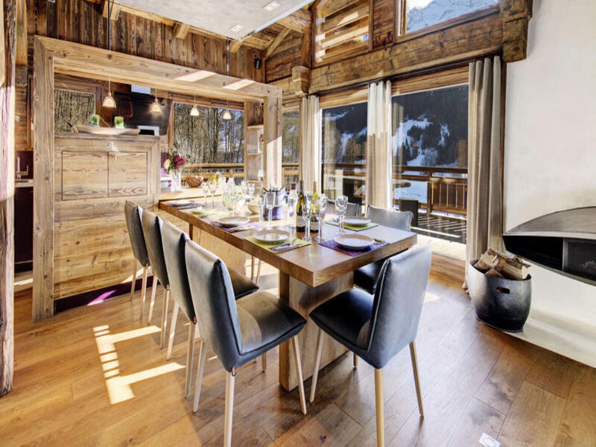 Luxe chalet voor 9 personen met panoramisch uitzicht en privéspa in La Clusaz - foto 11