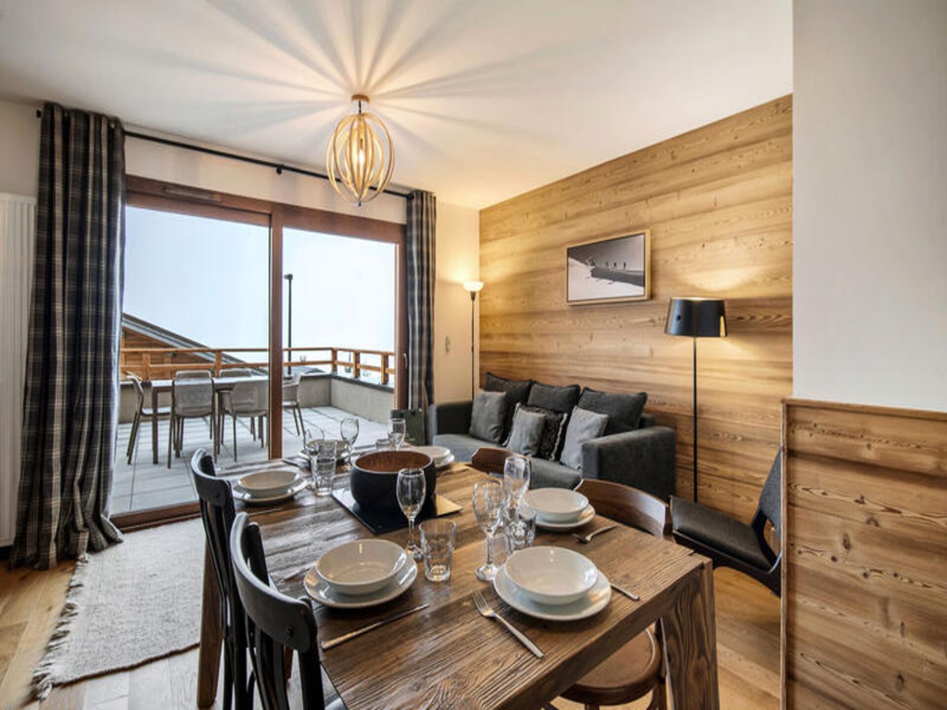 Résidence L'Altarena: Alpenappartement met Mont Blanc-uizicht in Hauteluce - foto 2