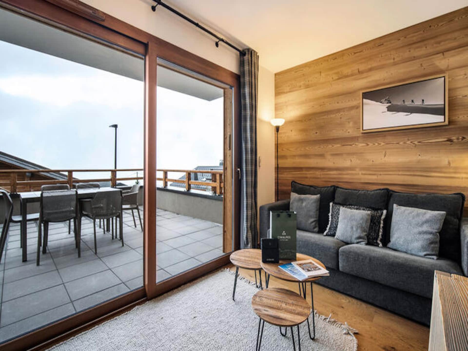 Résidence L'Altarena: Alpenappartement met Mont Blanc-uizicht in Hauteluce - foto 5