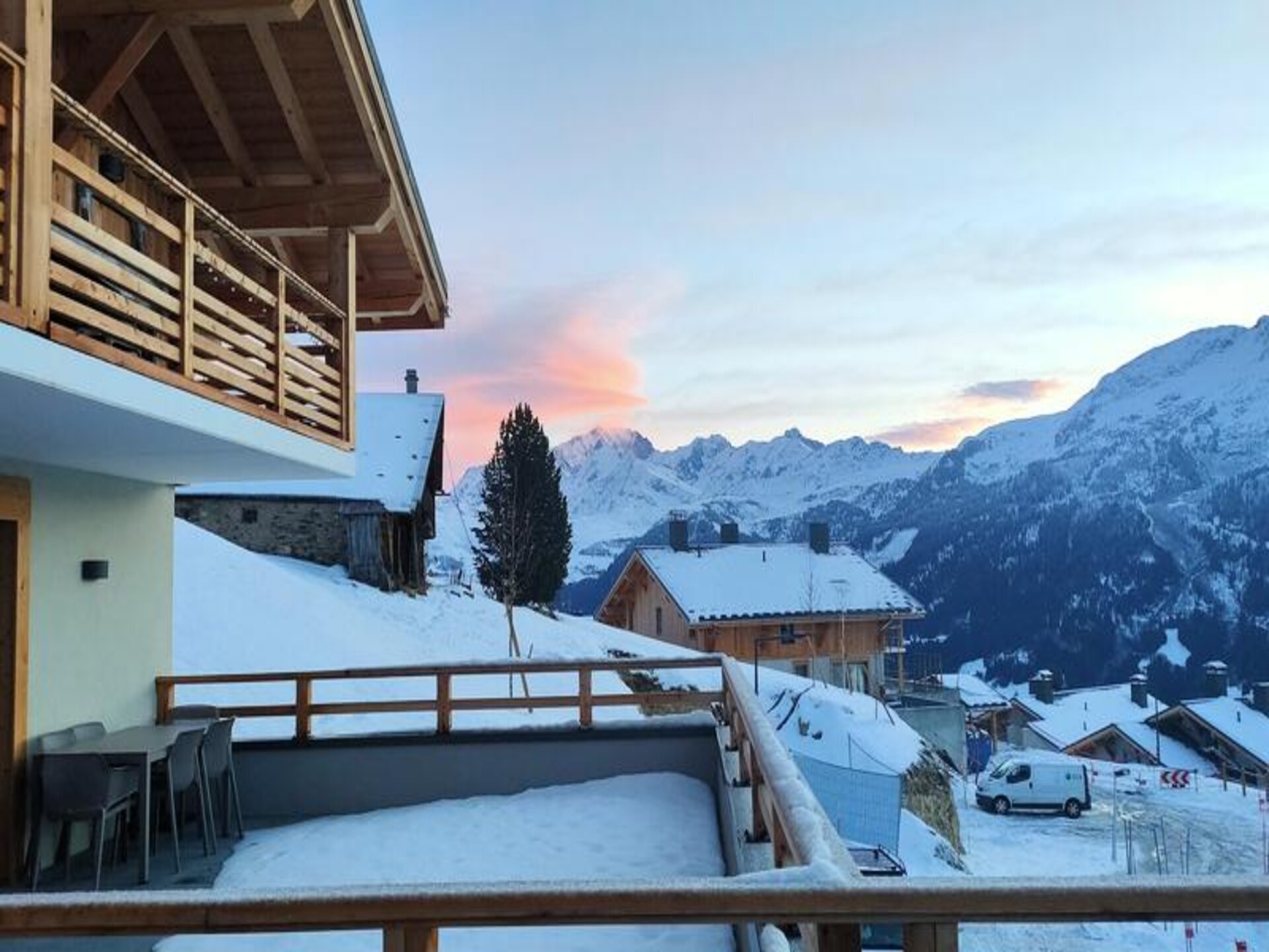 Résidence L'Altarena: Alpenappartement met Mont Blanc-uizicht in Hauteluce - foto 12