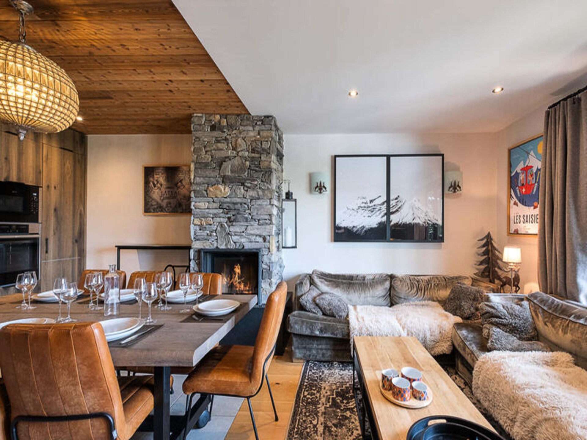 Luxe chaletappartement met sauna, jacuzzi en ski-in/ski-out in Les Saisies - foto 1